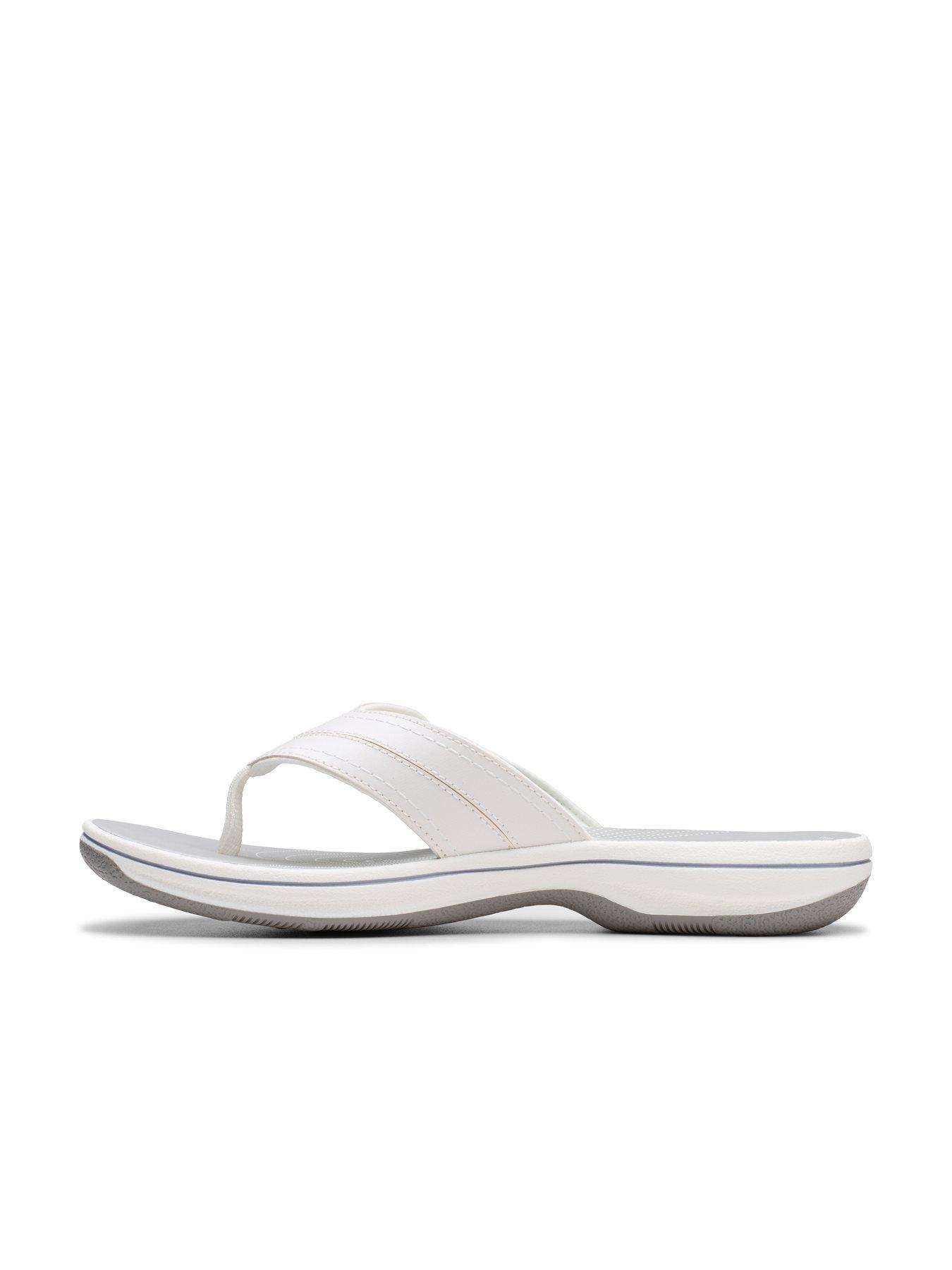 Image 6 of 7 of Clarks Brinkley Reyna Sandals - White