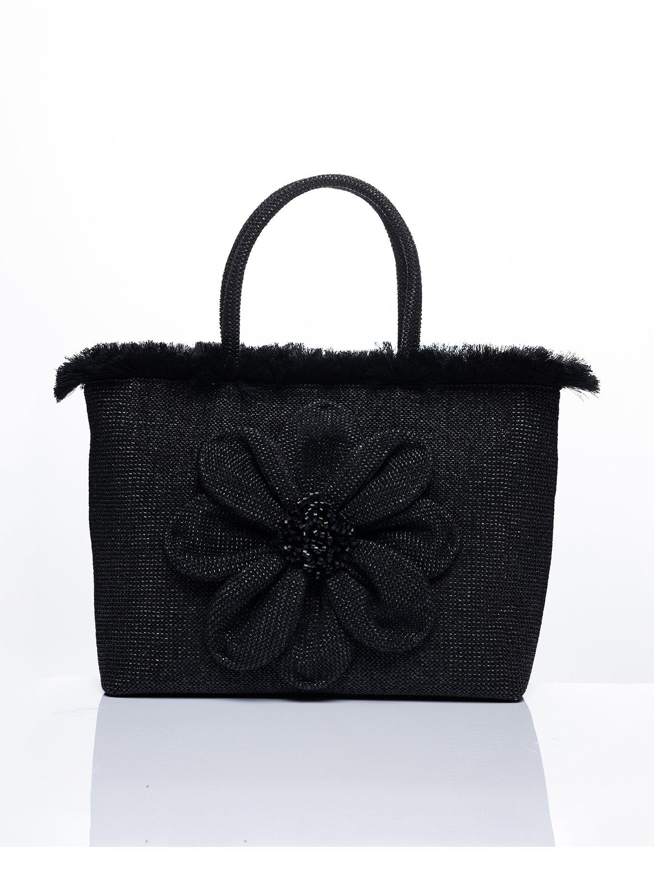 Sorena Falbala Beach Bag - Black