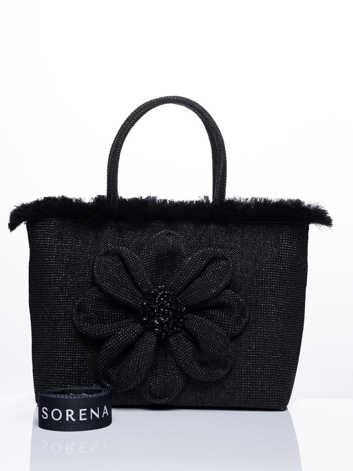 back image of sorena-falbala-beach-bag-black