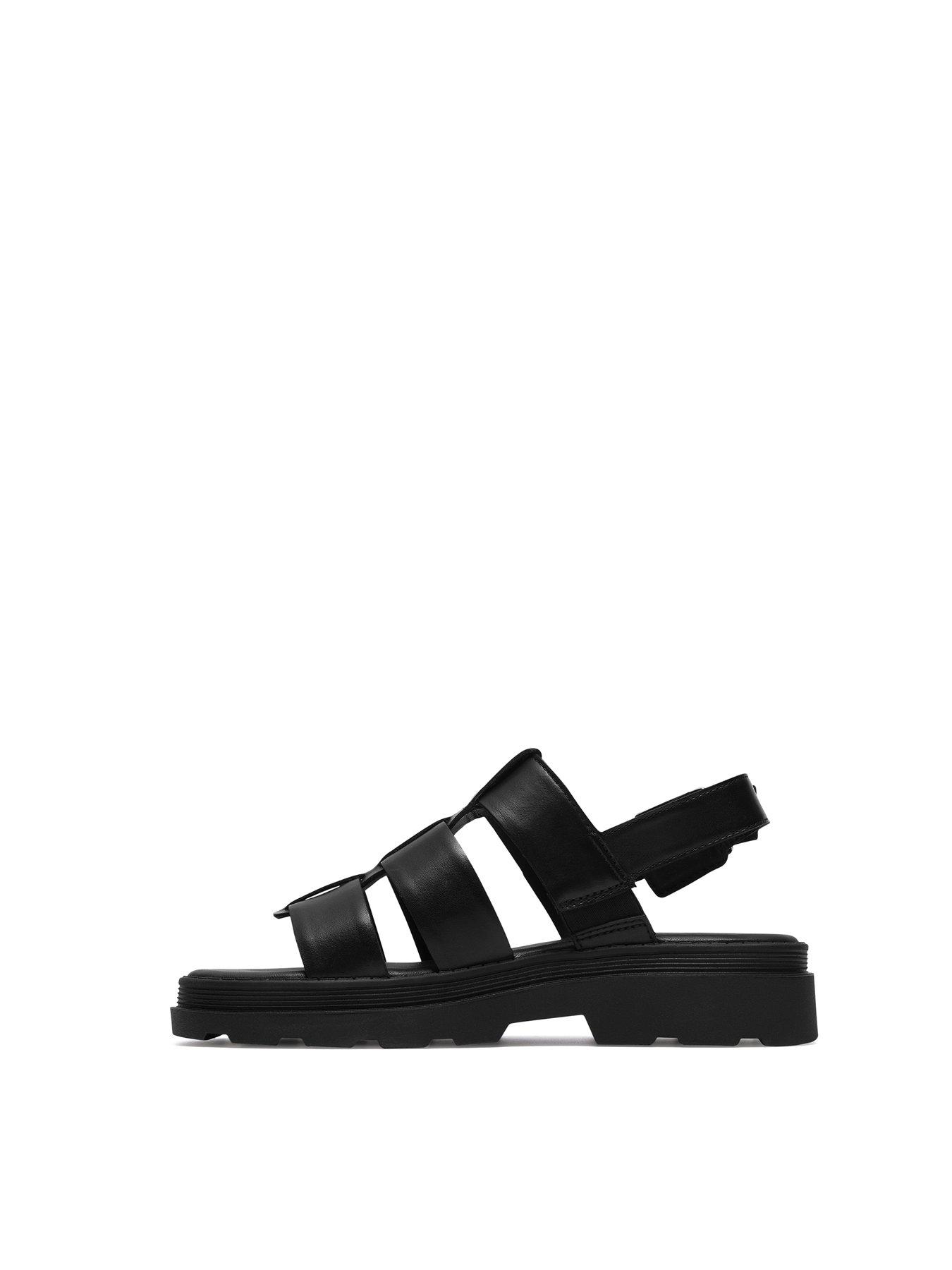  image of clarks-orinoco3-strap-leather-sandals-black