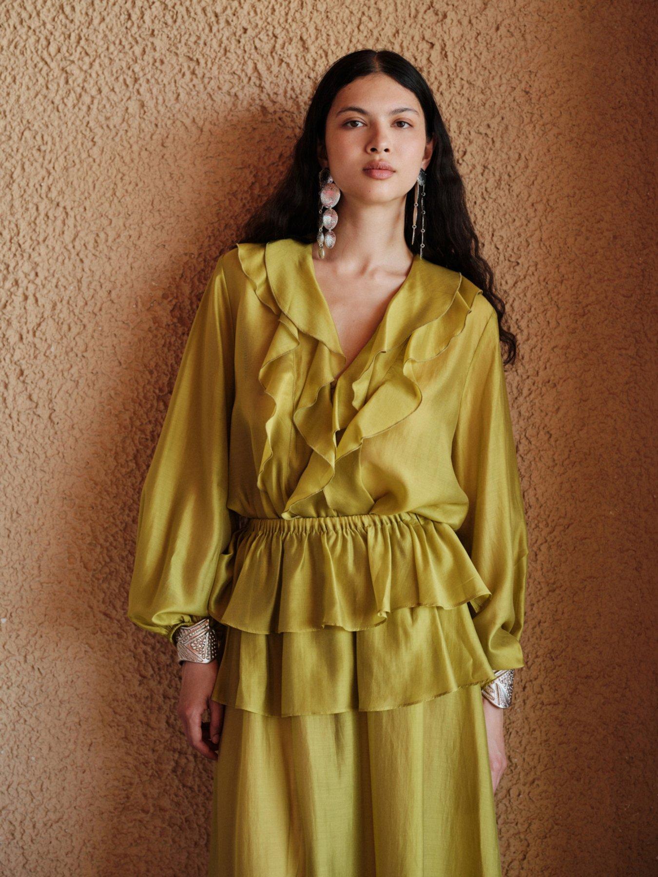 Devotion Twins Linen Shirt - Olive