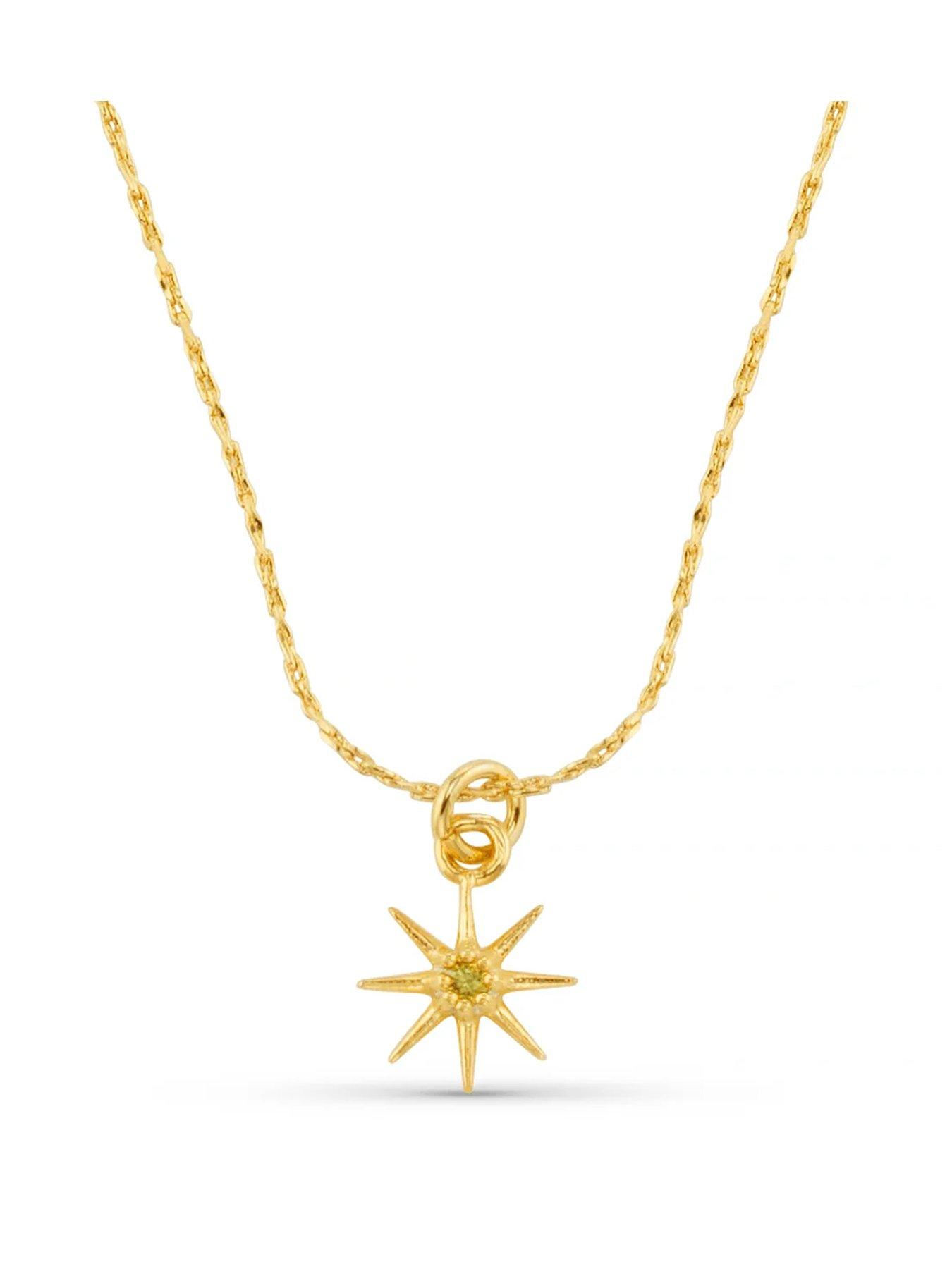 Orelia Birthstone Necklace -Gold