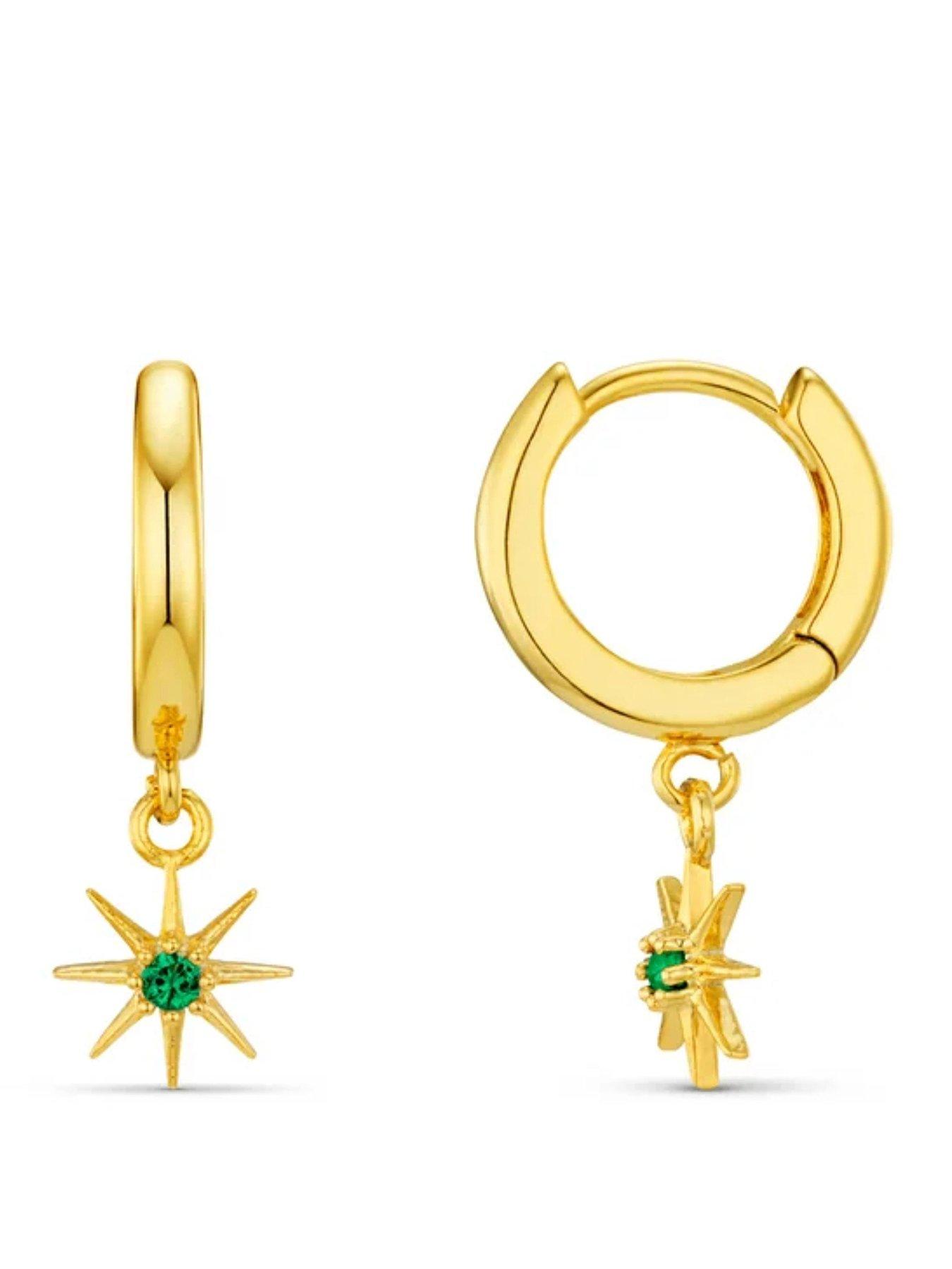 Orelia Birthstone Earrings - Gold