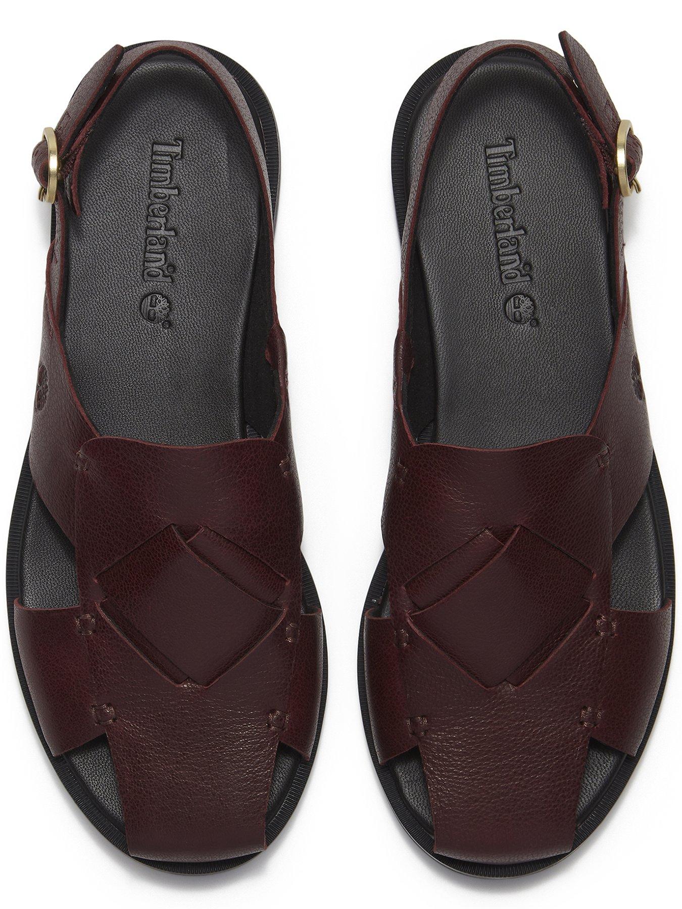  image of timberland-calista-bay-backstrap-sandal-for-women-burgundy