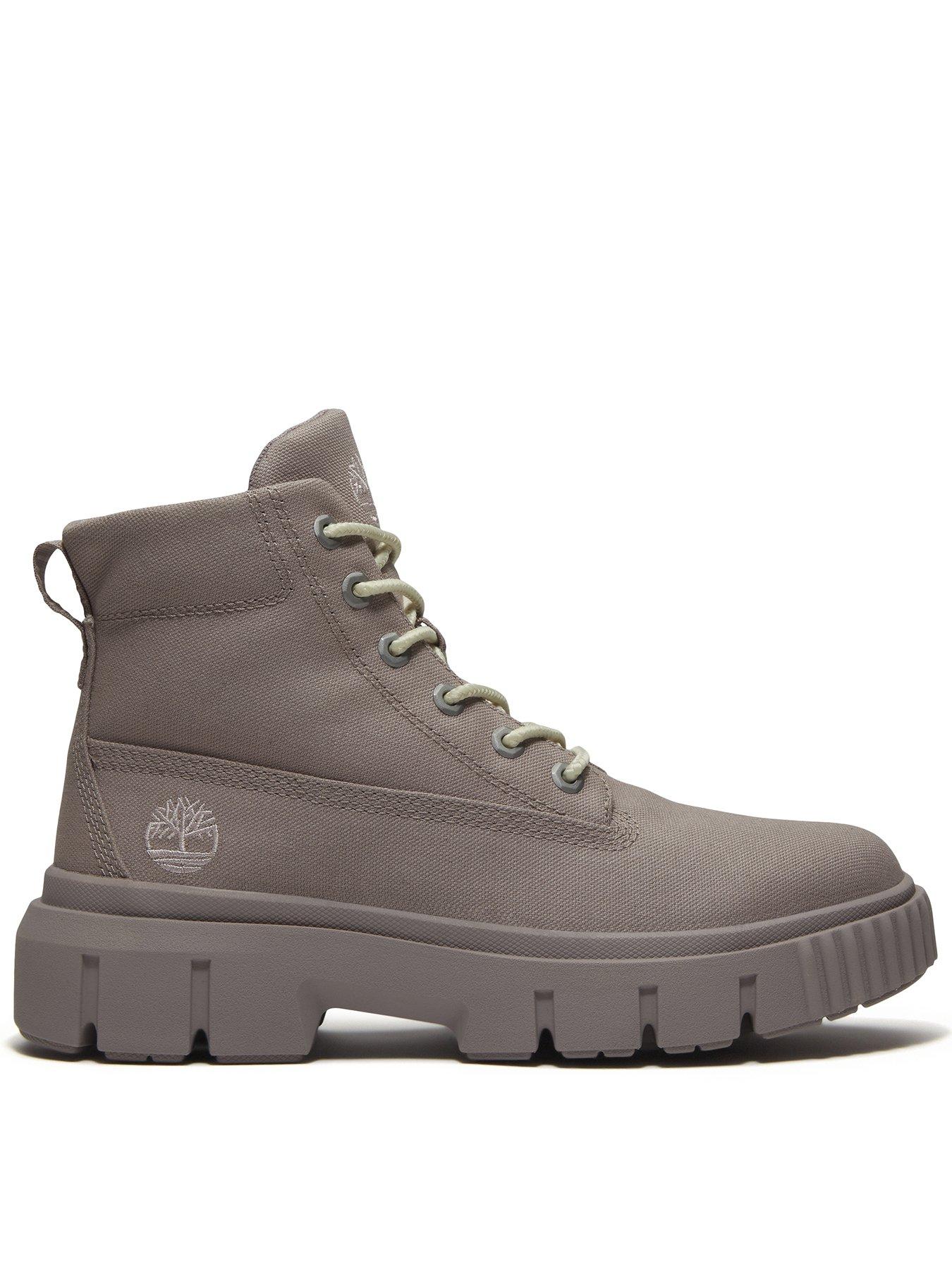 front image of timberland-greyfield-mid-lace-boot-grey