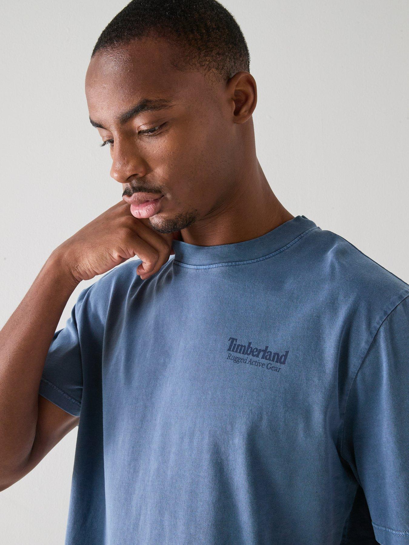 Image 4 of 5 of Timberland Rugged Active Gear Back Graphic T-shirt - Navy