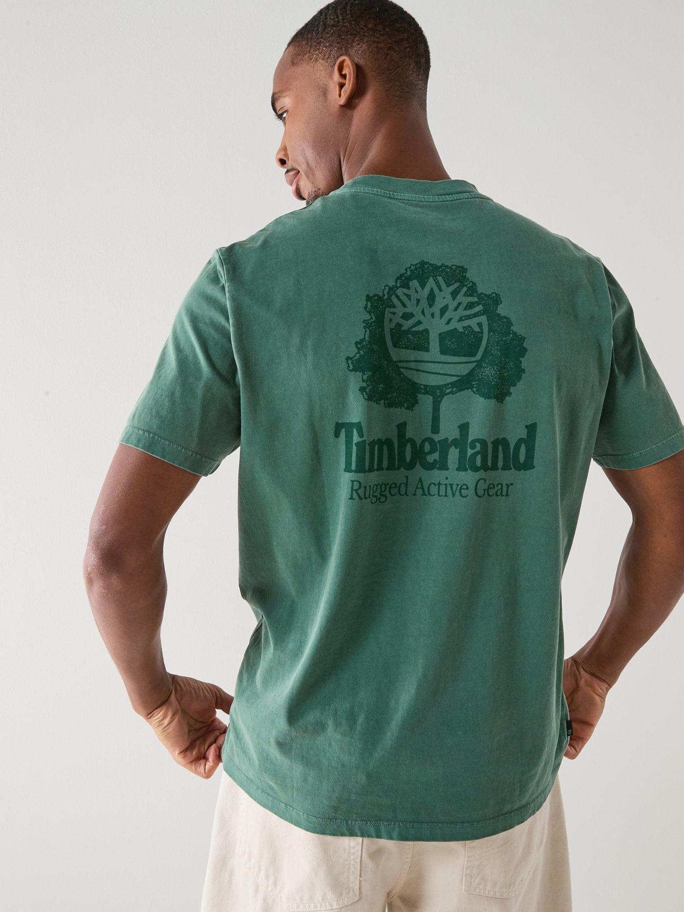 Timberland Rugged Active Gear Back Graphic T-shirt - Green