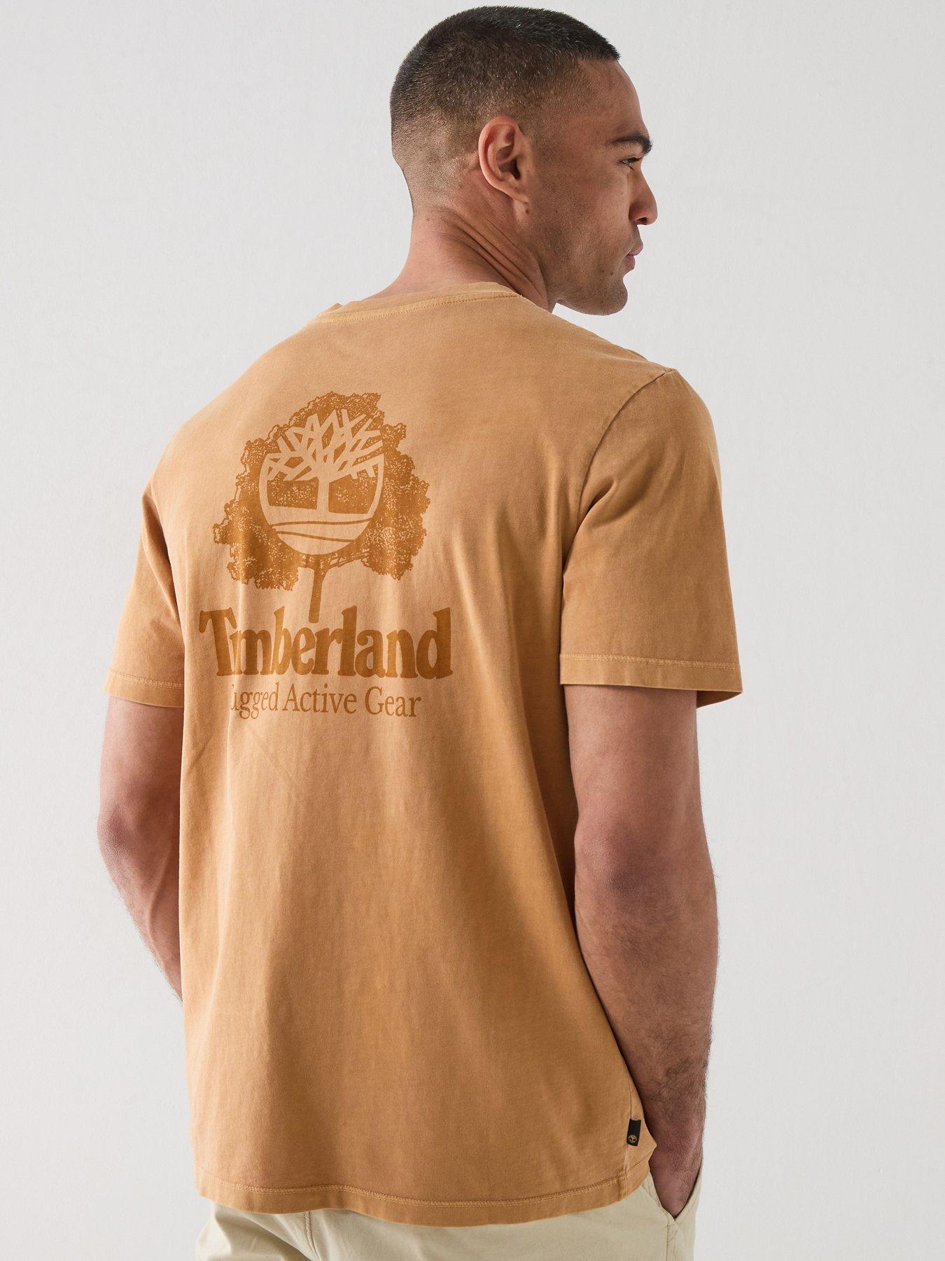 Timberland Rugged Active Gear Back Graphic T-Shirt - Brown