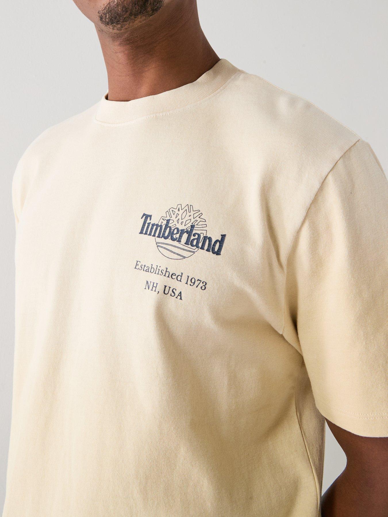  image of timberland-sunfaded-back-tree-logo-t-shirt-beige