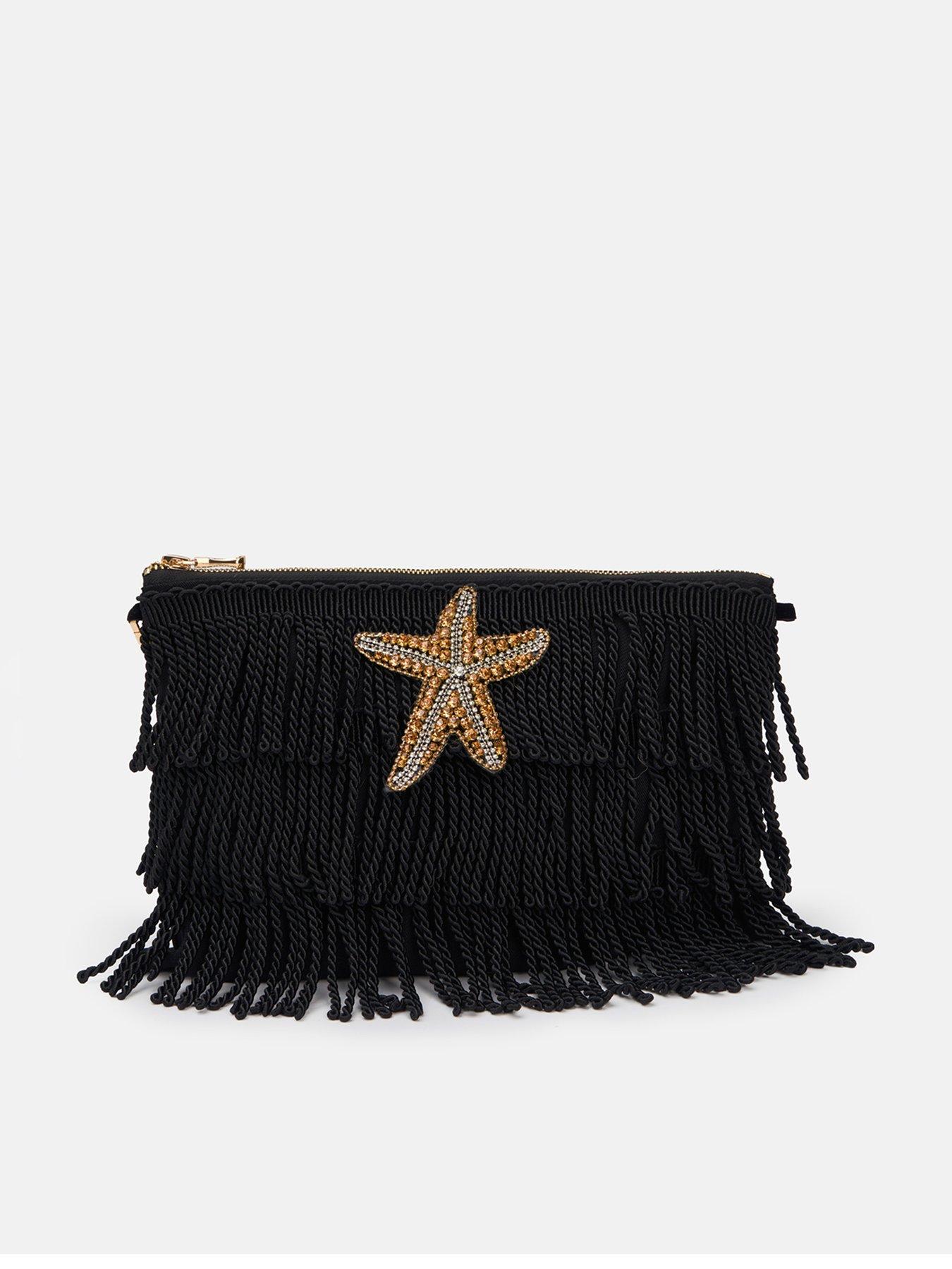 front image of sorena-asterias-black-clutch