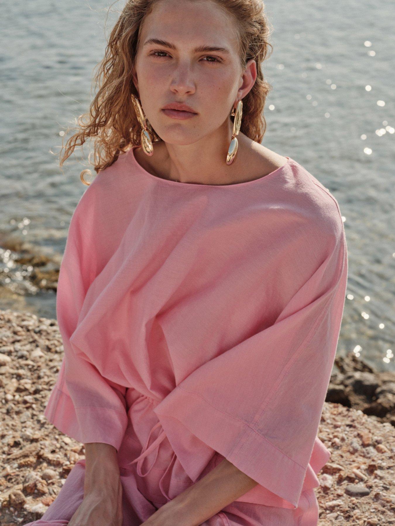 Devotion Twins Indigo Blouse - Pink