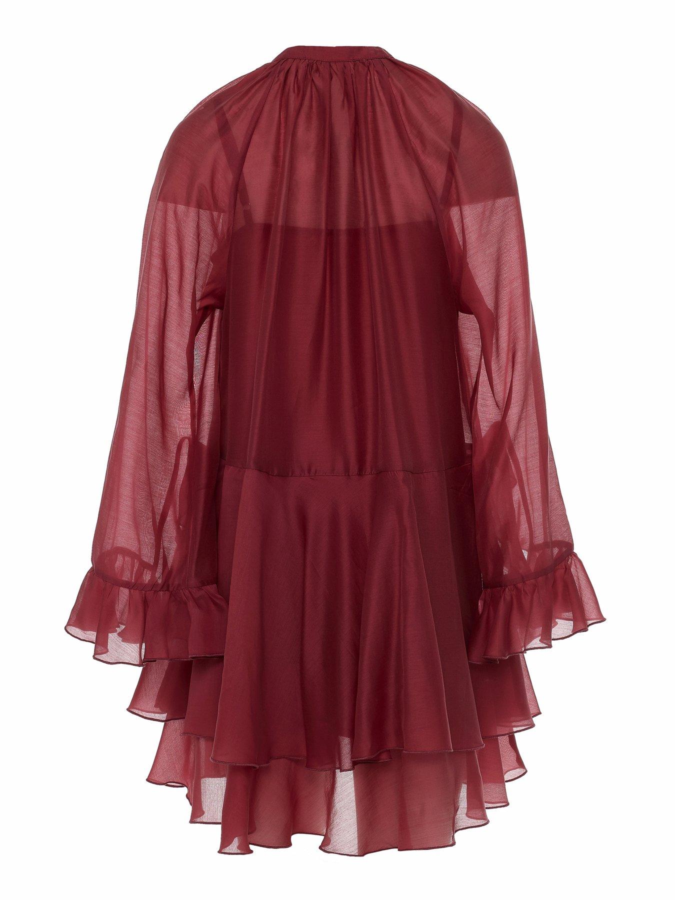  image of devotion-twins-sheen-dress-rosewine