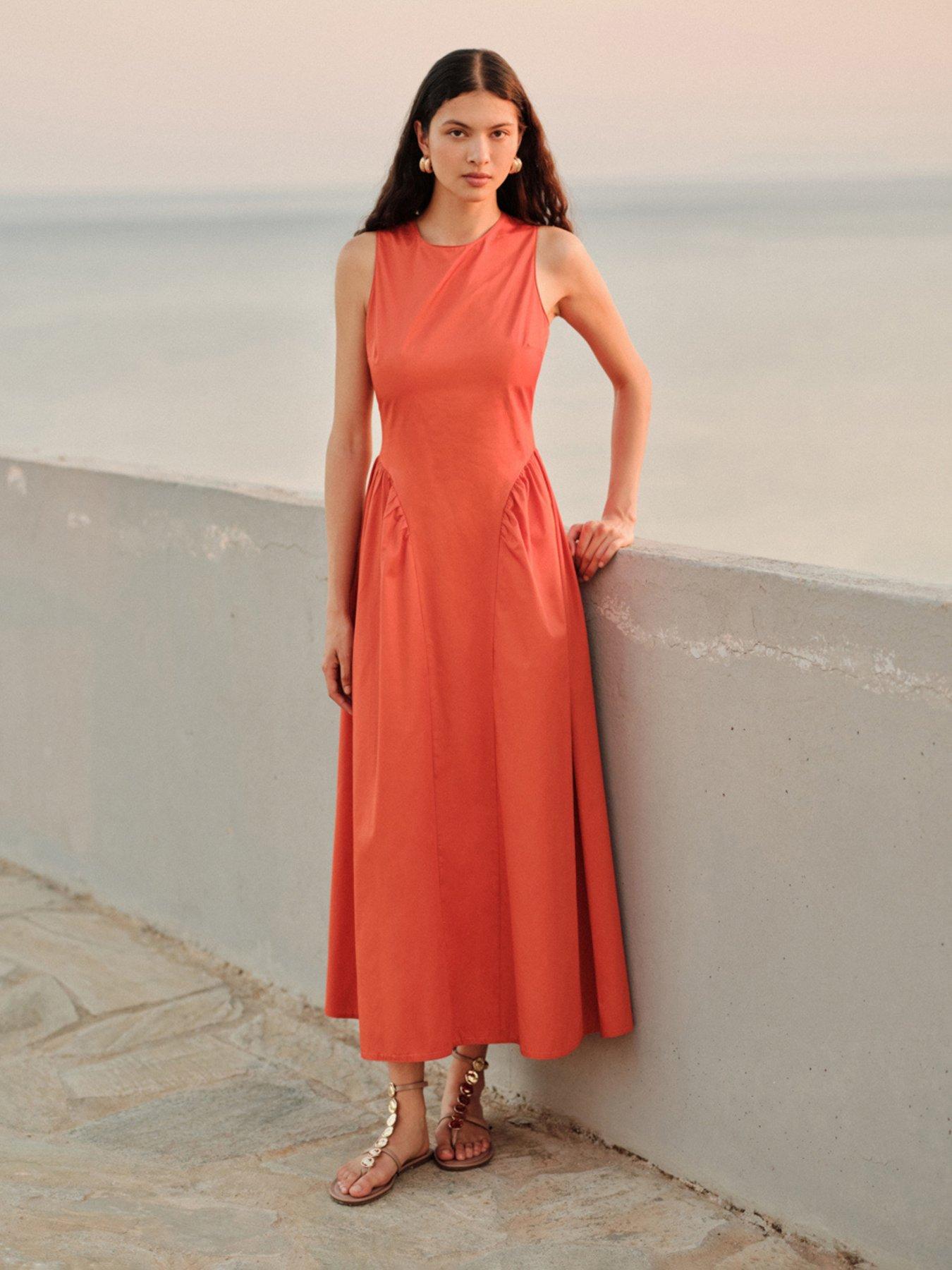  image of devotion-twins-dawn-dress-d-orange