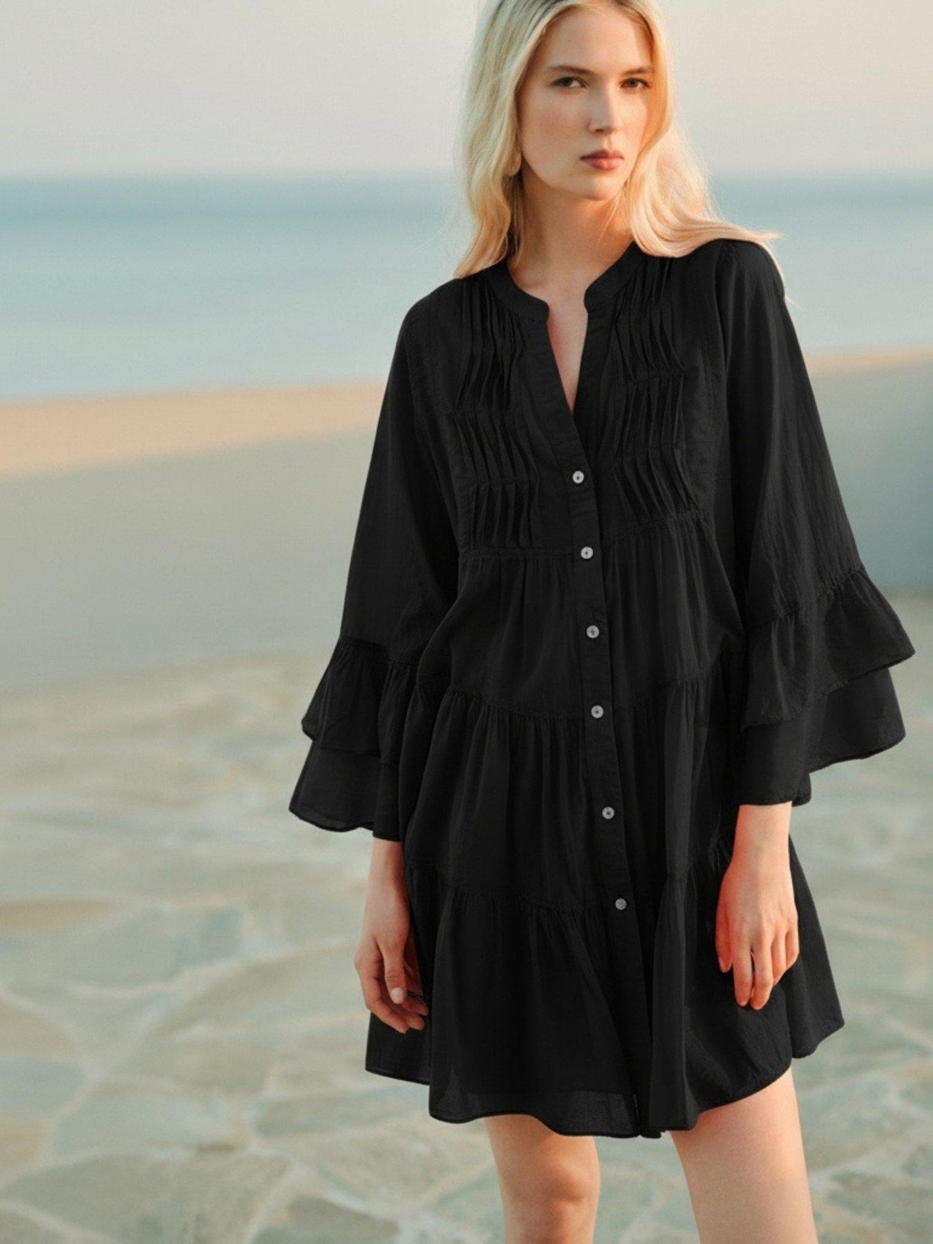  image of devotion-twins-citrus-dress-black