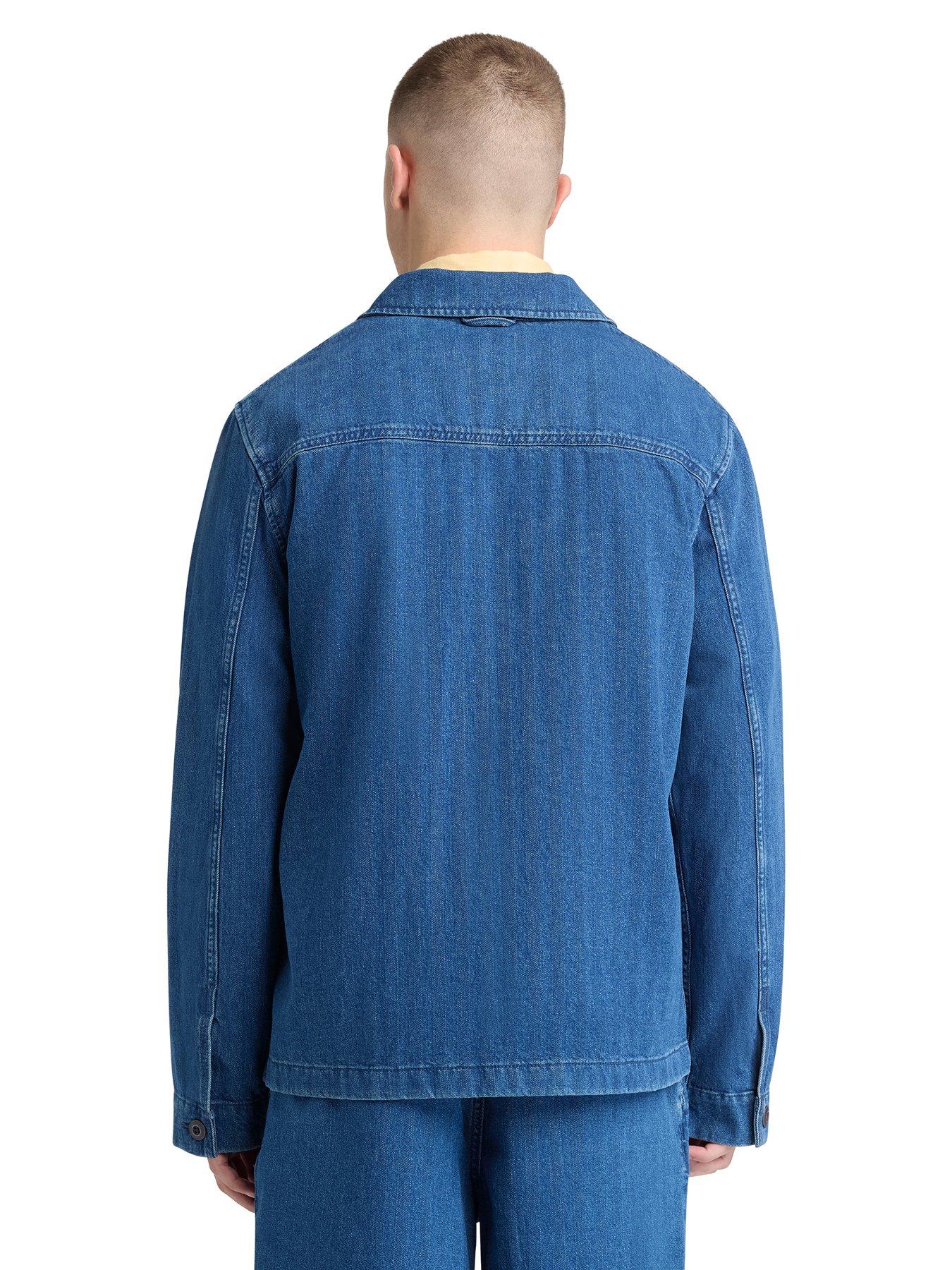 Image 2 of 6 of Timberland Kempshire Herringbone Denim Chore Jacket - Blue