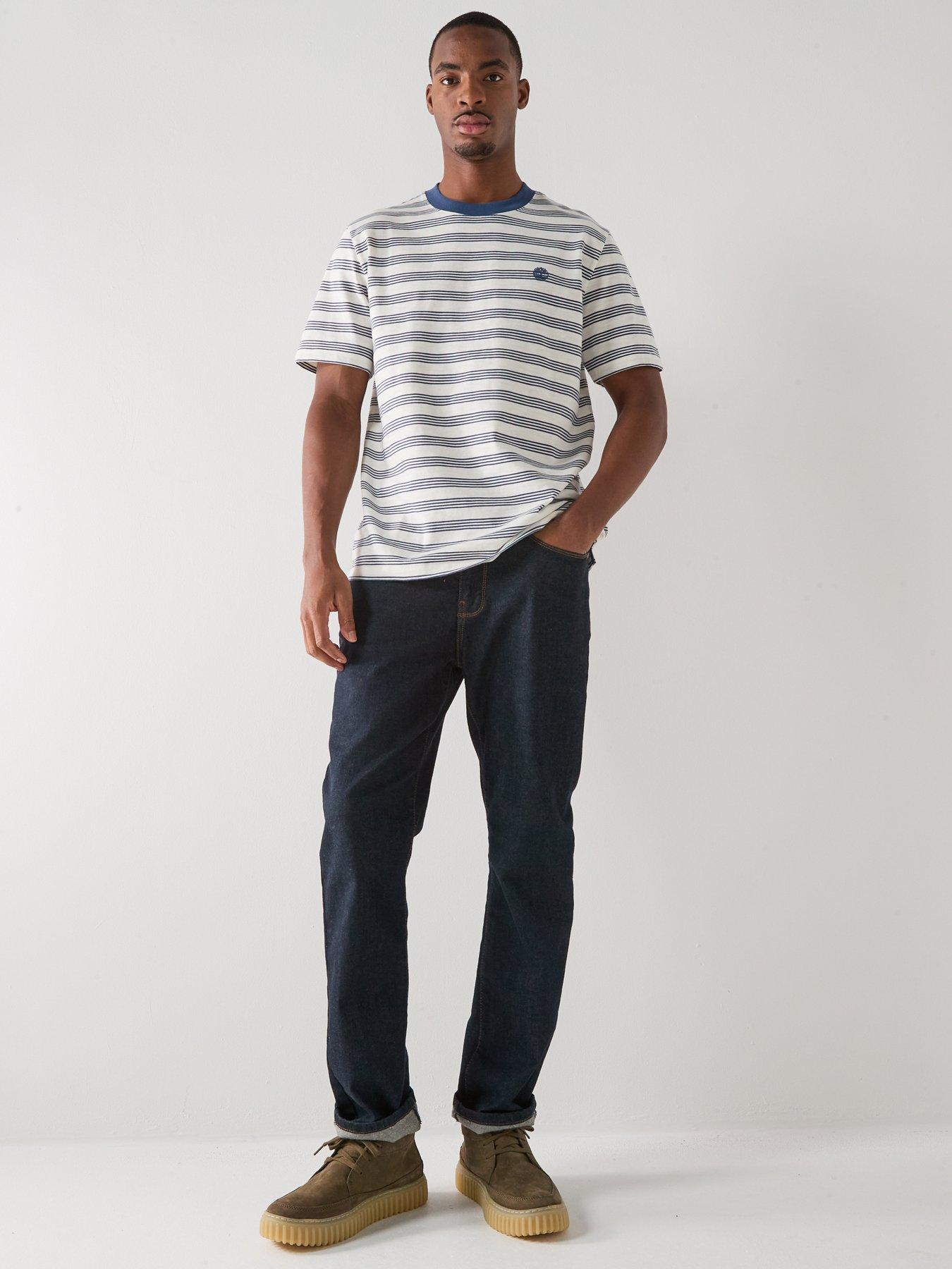  image of timberland-striped-t-shirt-white