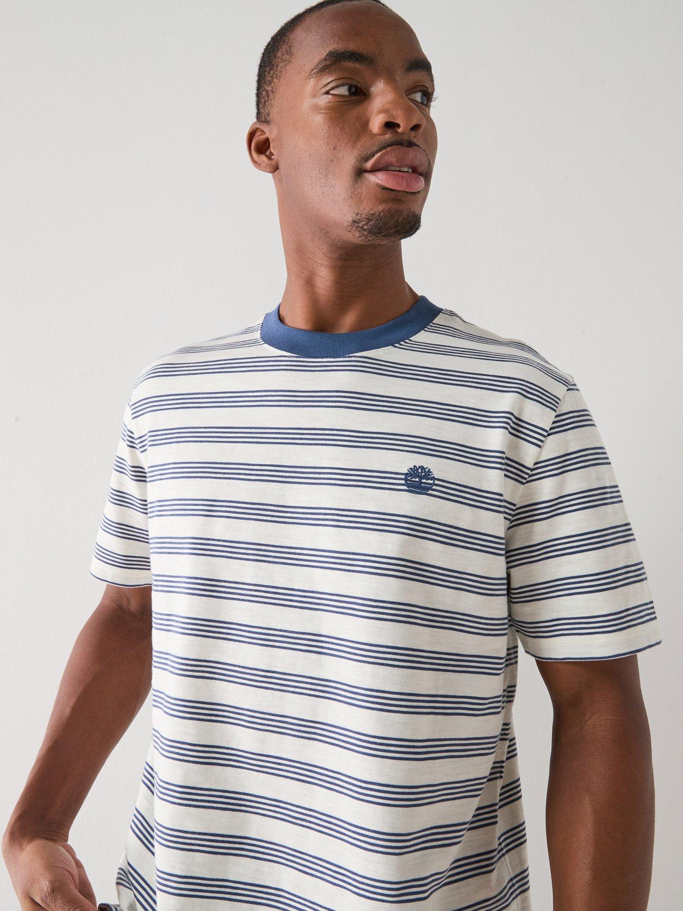  image of timberland-striped-t-shirt-white