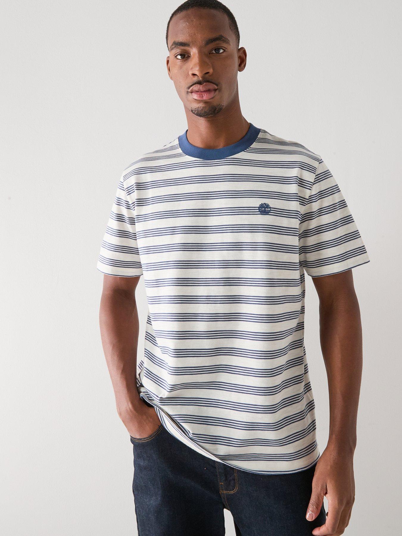  image of timberland-striped-t-shirt-white