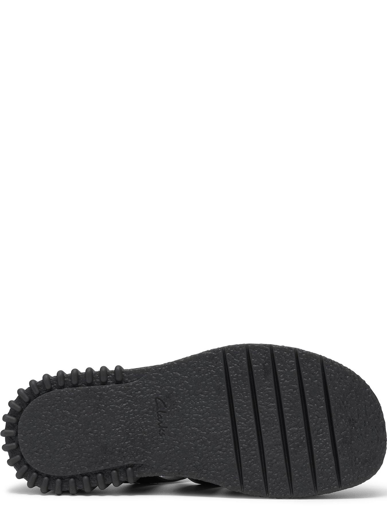  image of clarks-evamar-strap-sandals-black-leather