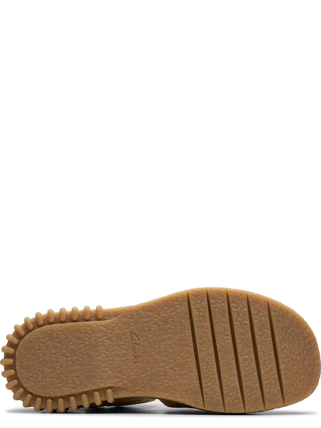 Image 5 of 7 of Clarks Evamar Wish Suede&nbsp;Sandals - Ecru&nbsp;