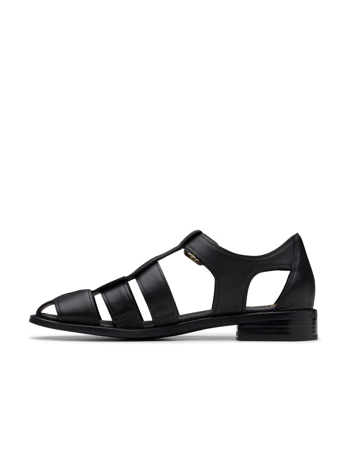 Image 6 of 7 of Clarks Hana Sun Shoes - Black Leather