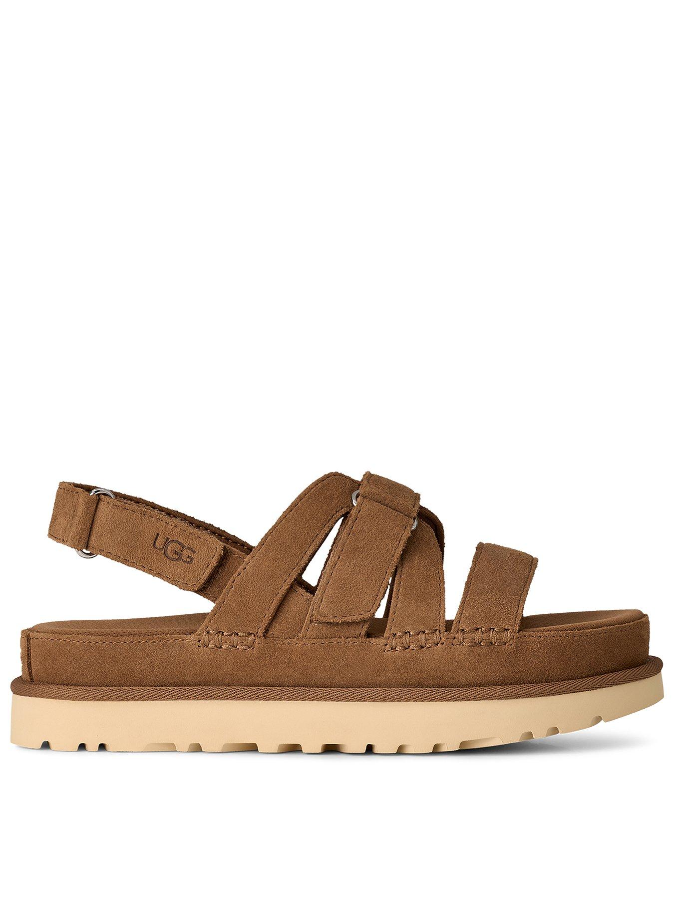 UGG Goldenstar Gleam Flat Sandals - Chestnut