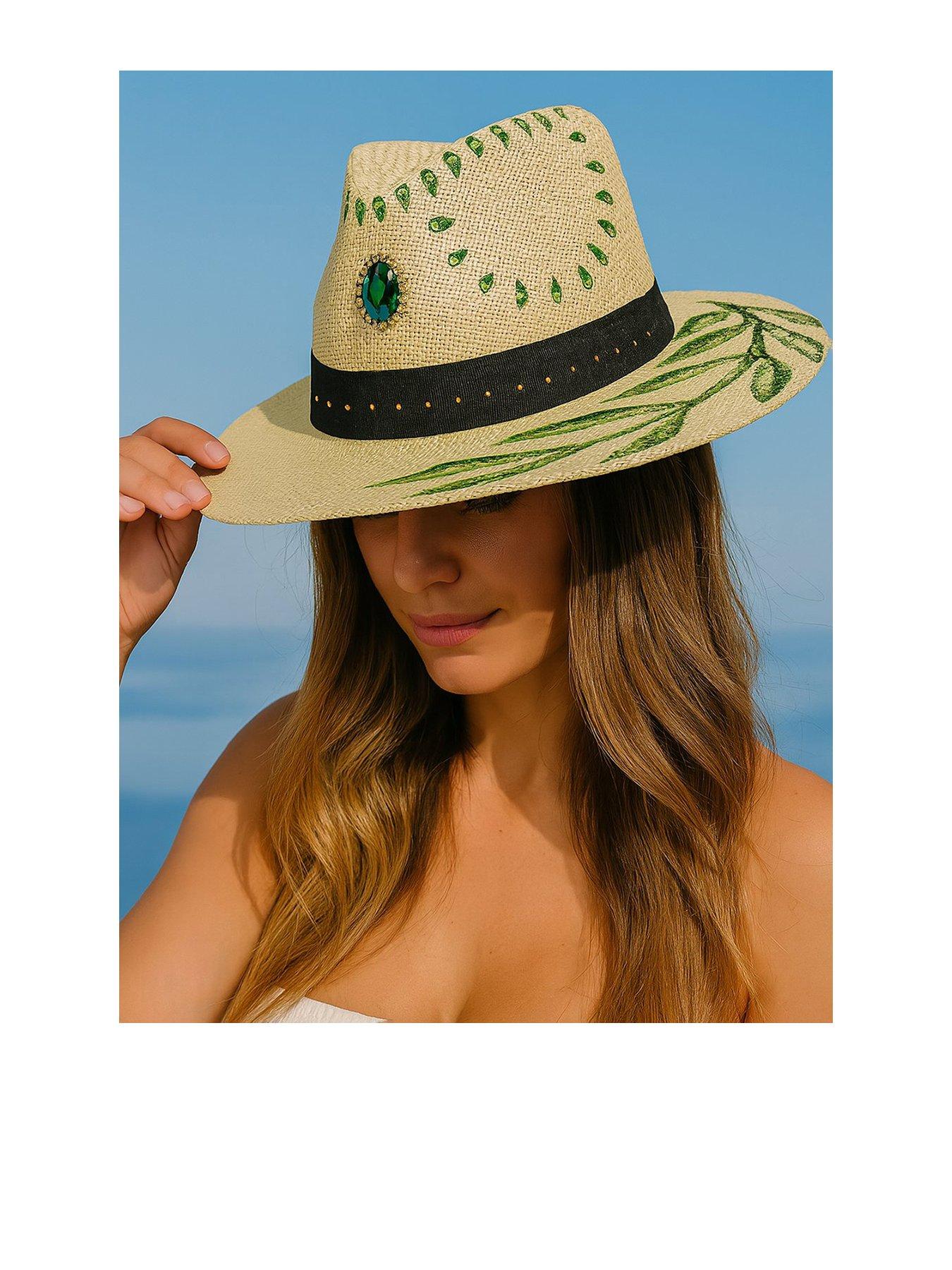 sorena-painted-leaf-hat-beige