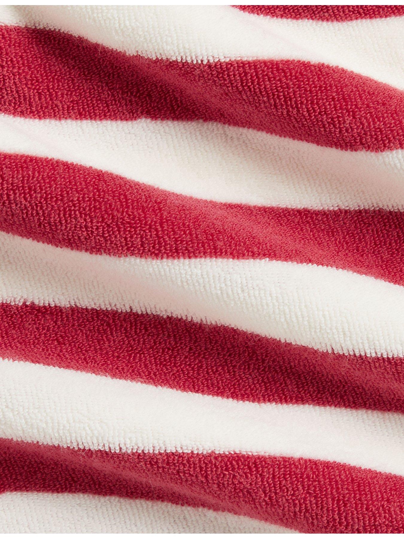 Image 3 of 3 of Polo Ralph Lauren Baby Girls Stripe Dress &amp; Hat Set - Red