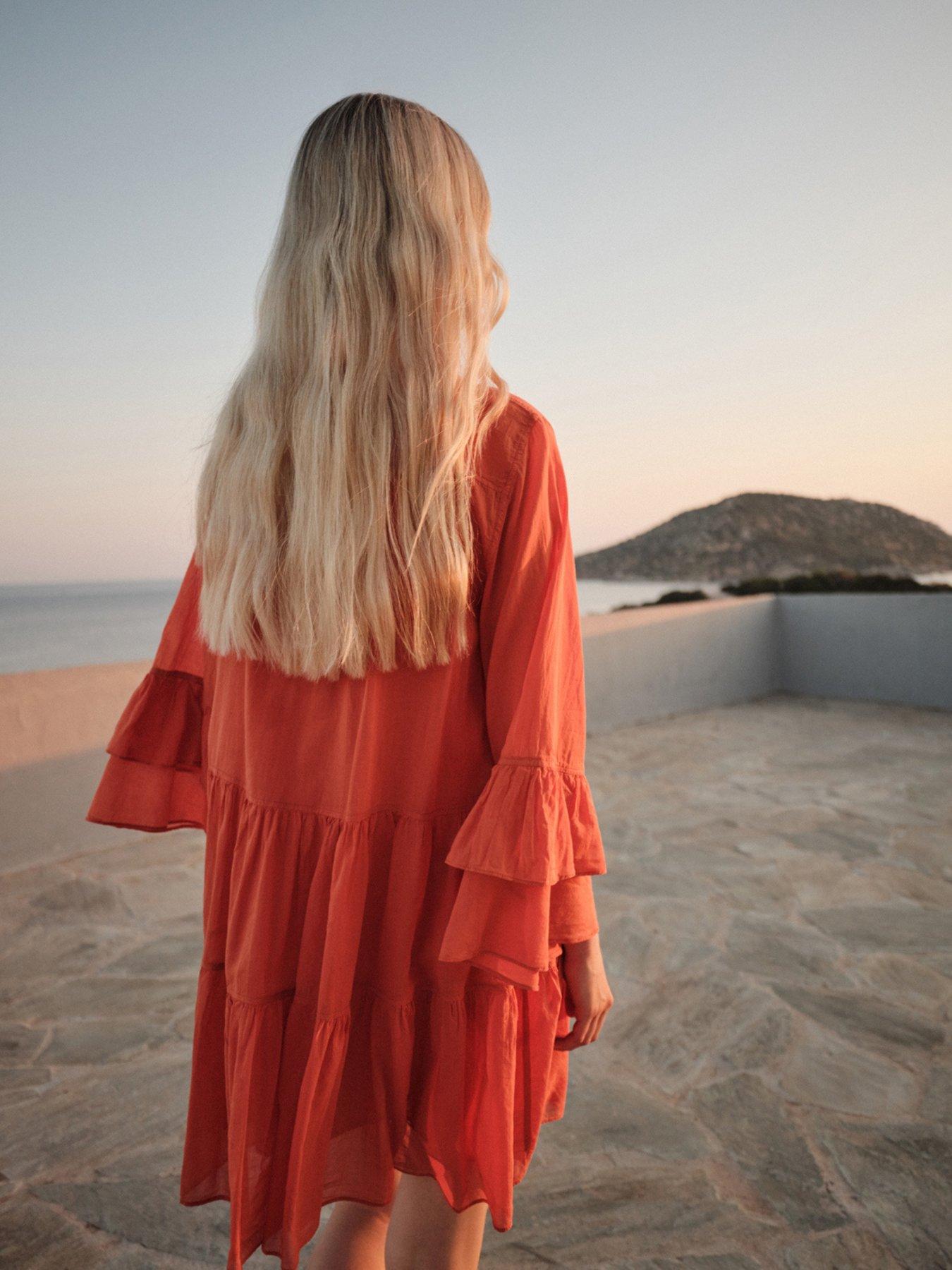  image of devotion-twins-citrus-dress-d-orange