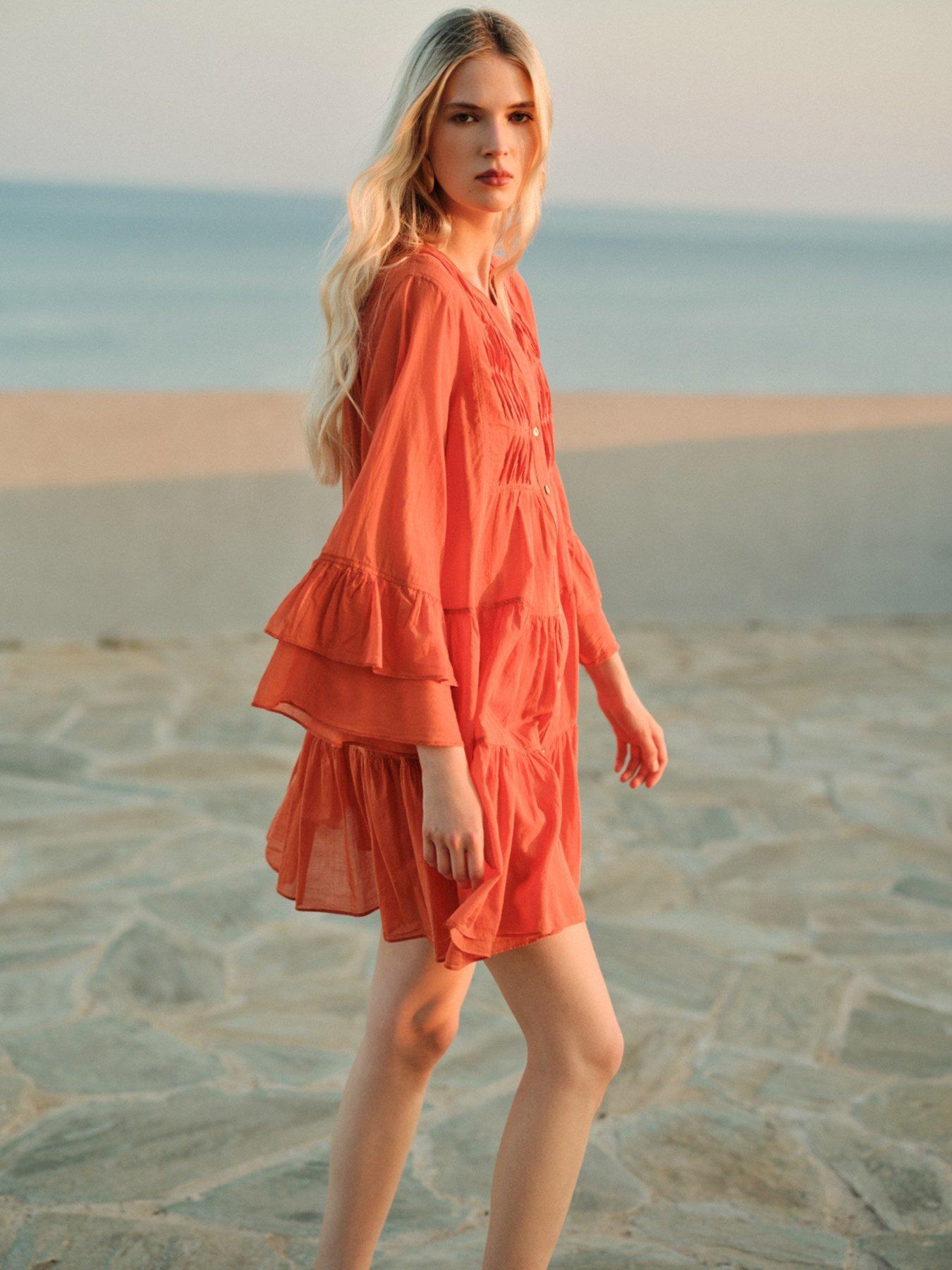  image of devotion-twins-citrus-dress-d-orange