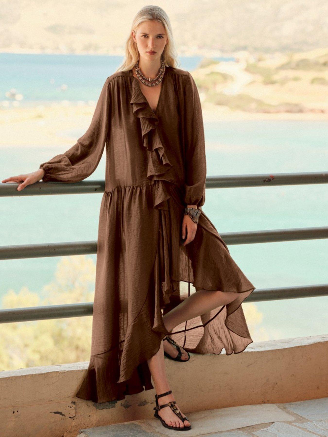 Devotion Twins Echo Dress -  Brown