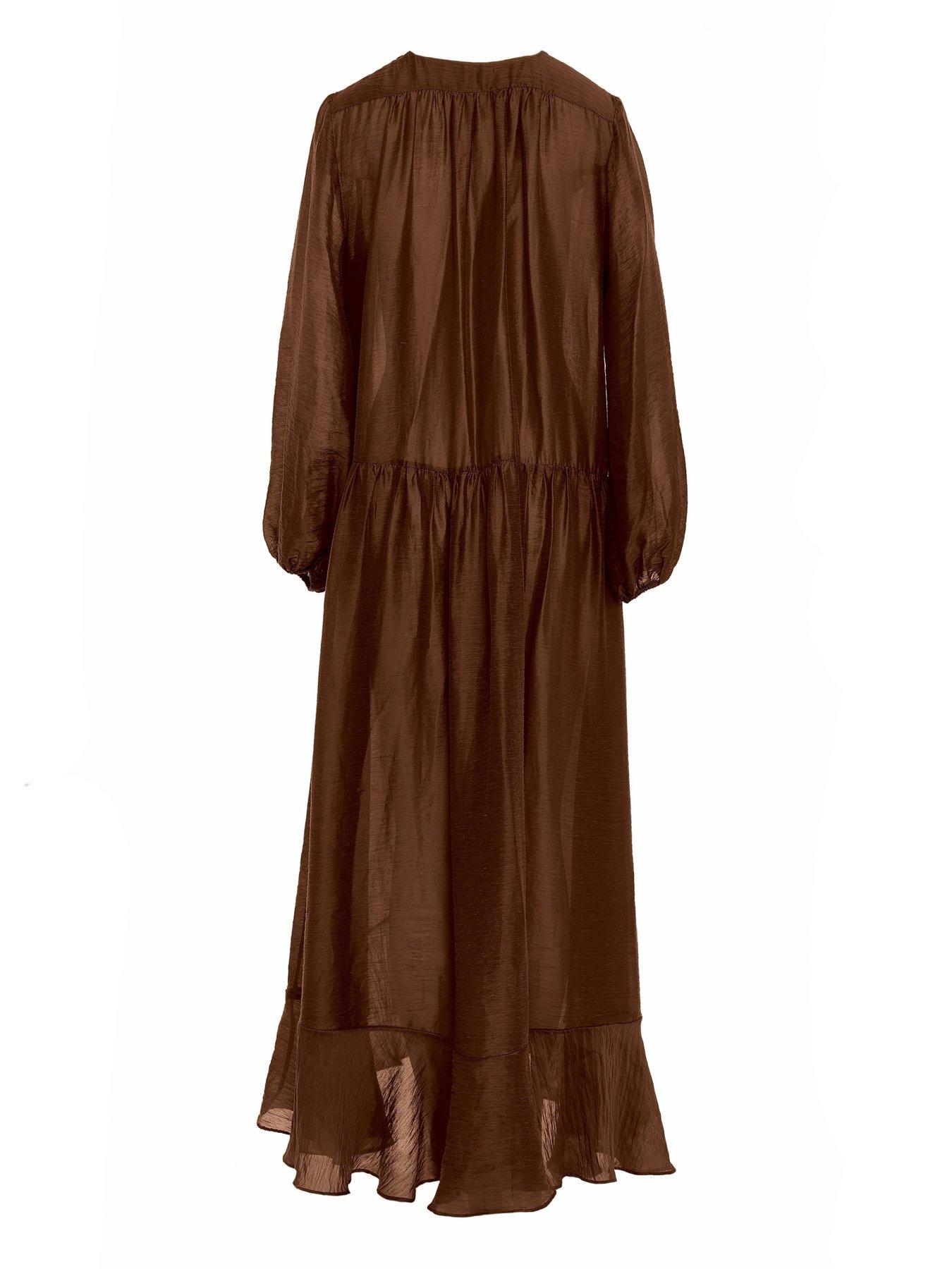 Image 3 of 3 of Devotion Twins Echo Dress - &nbsp;Brown
