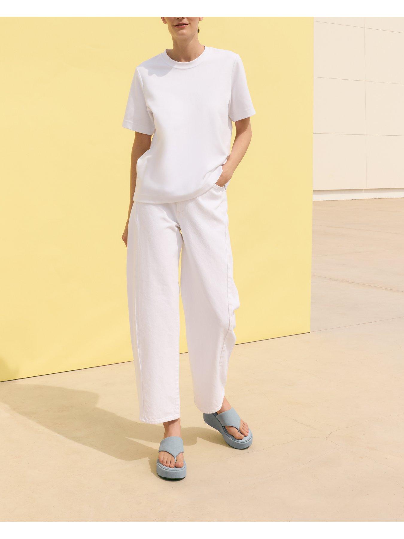  image of fitflop-platfforms-denim-wedge-toe-post-sandals-light-denim