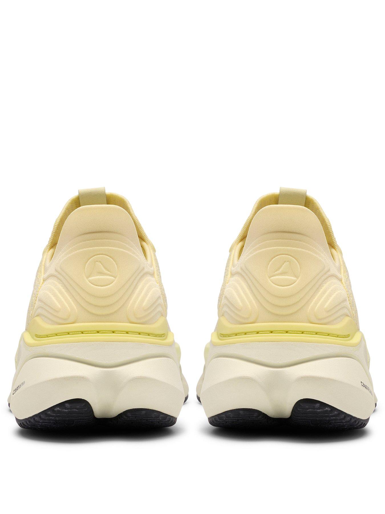 image of clarks-pace-rise-trainer-pale-yellow