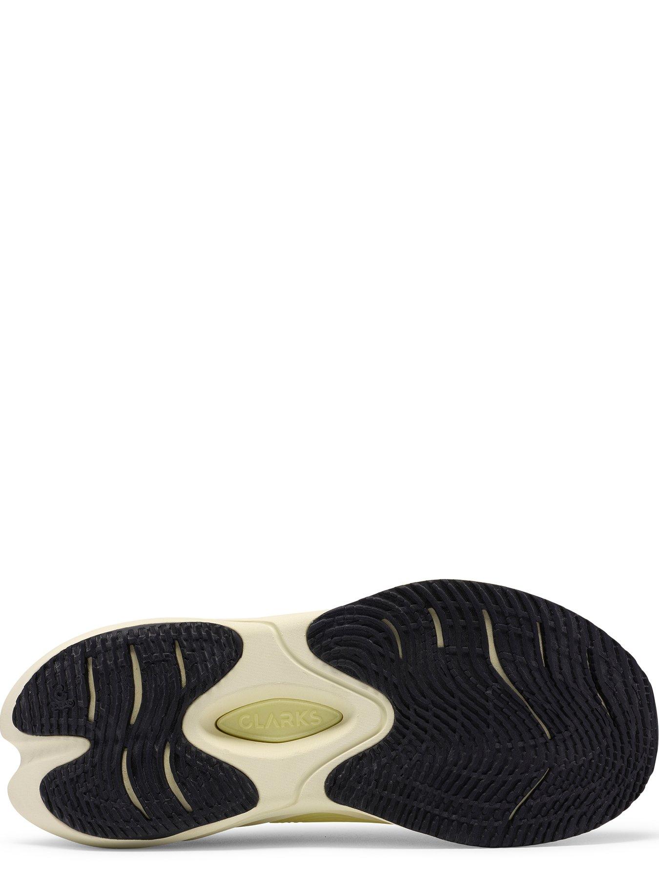  image of clarks-pace-rise-trainer-pale-yellow
