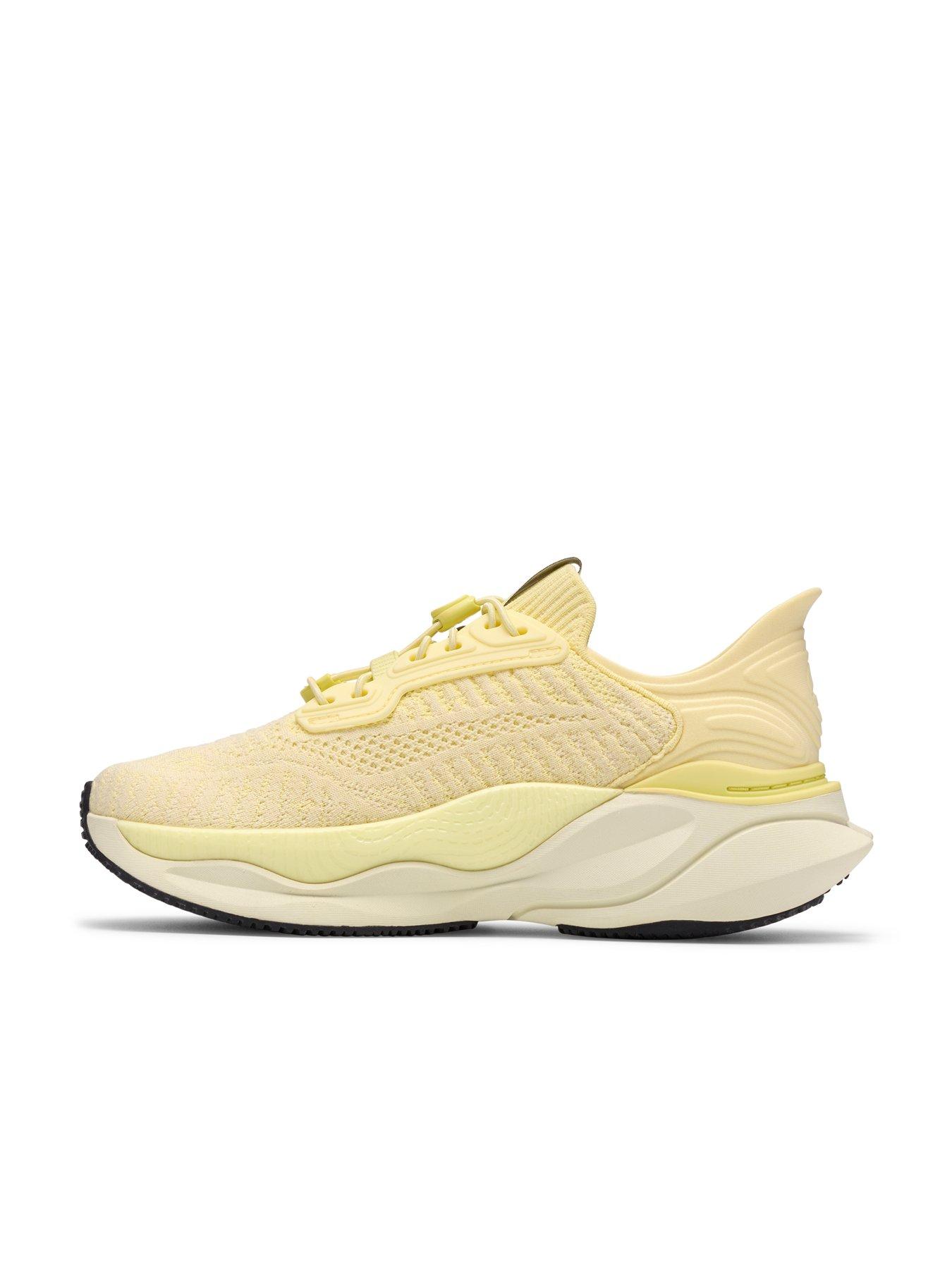  image of clarks-pace-rise-trainer-pale-yellow