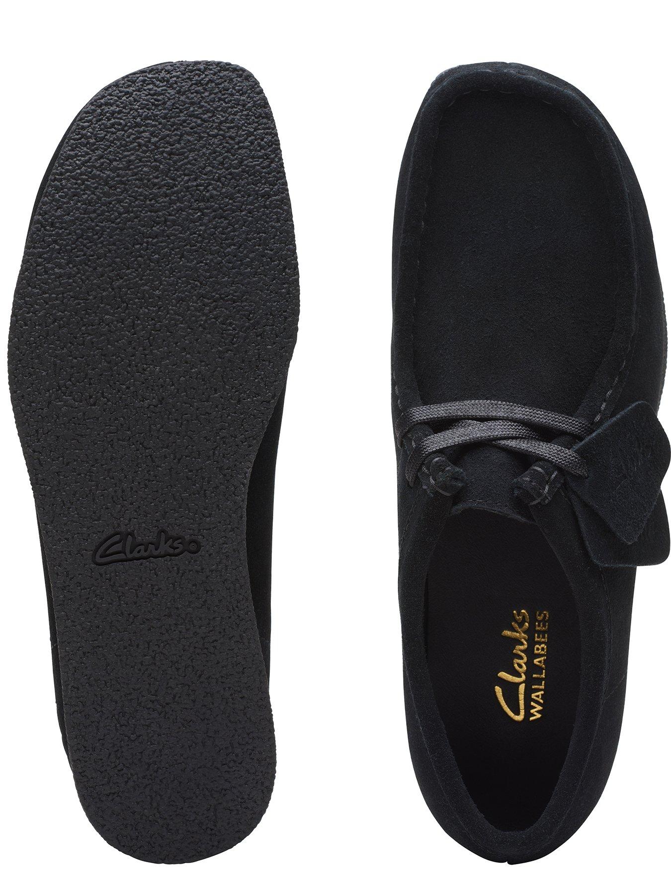 Image 4 of 7 of Clarks Wallabeeevosh Suede Shoe - Black