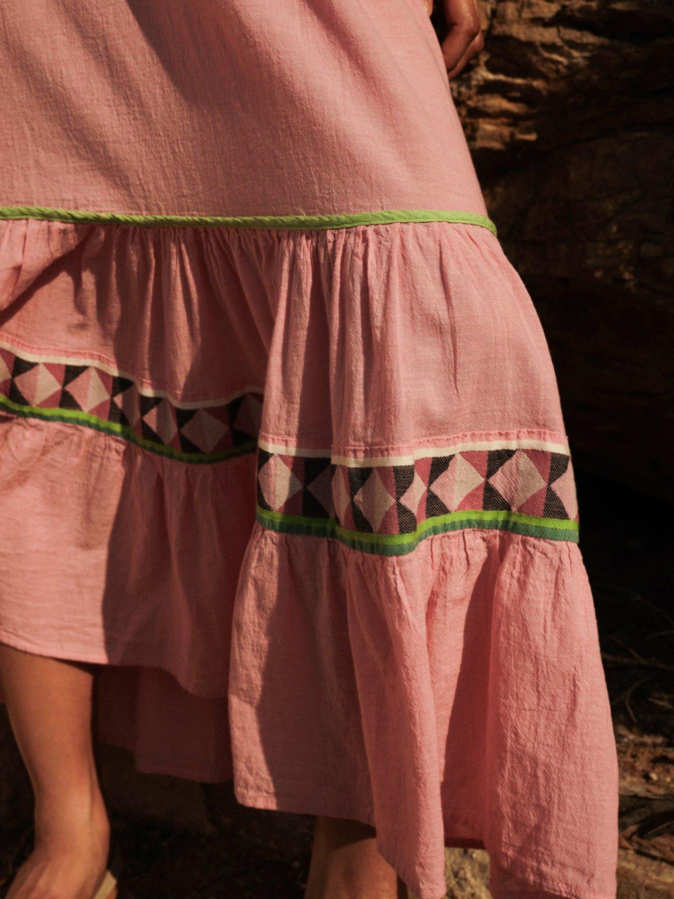  image of devotion-twins-amara-maxi-skirt-pink