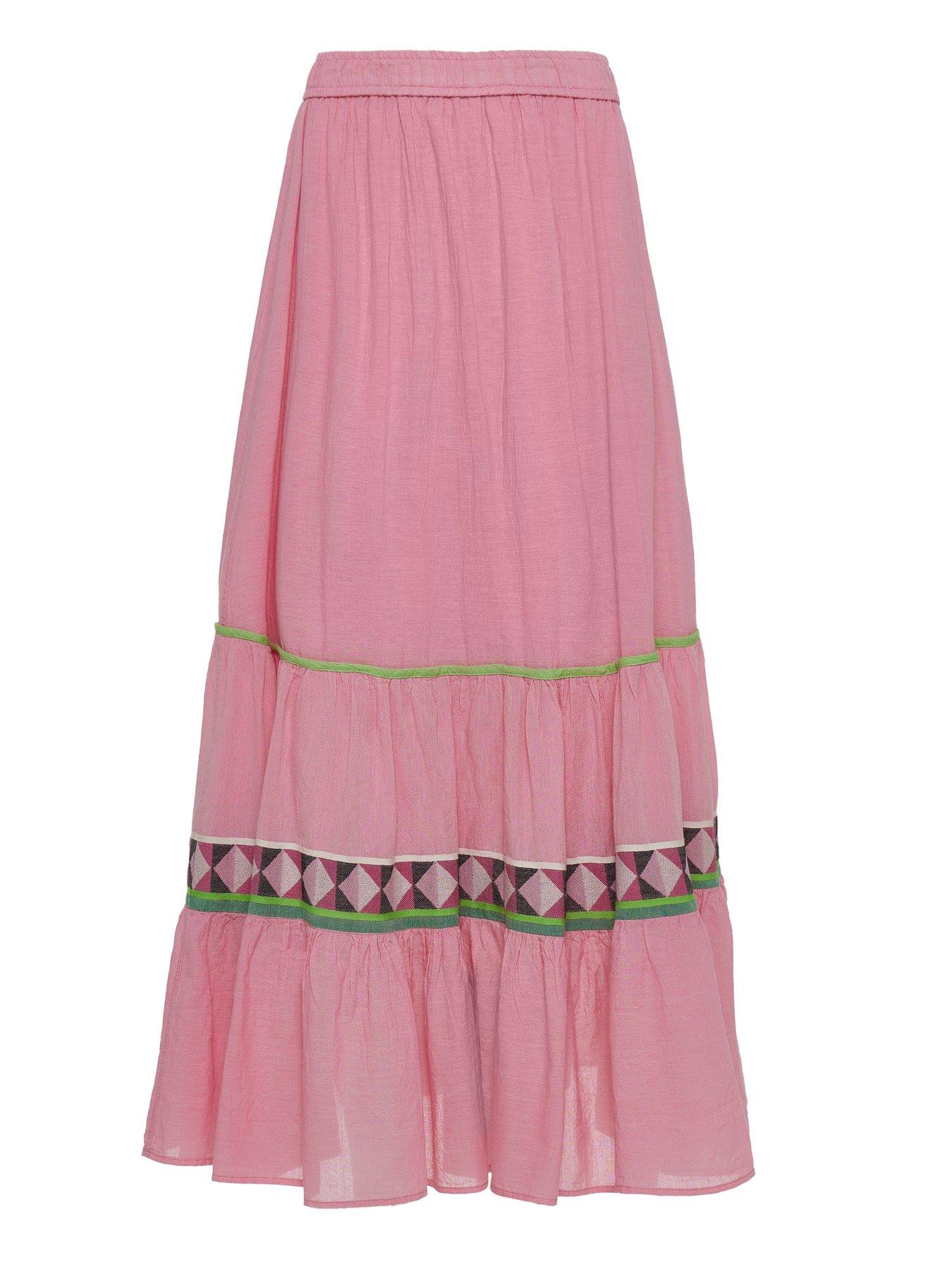  image of devotion-twins-amara-maxi-skirt-pink