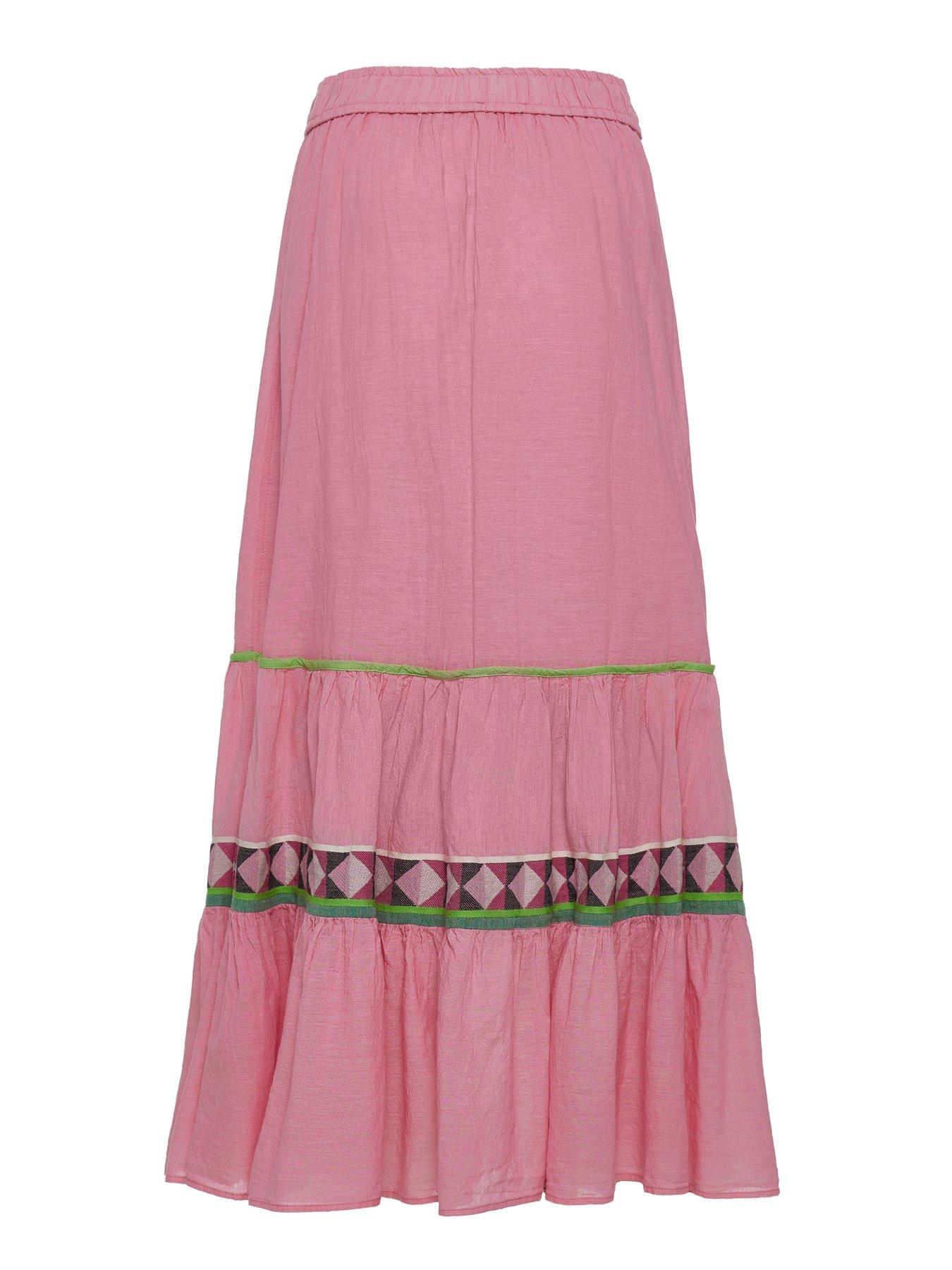  image of devotion-twins-amara-maxi-skirt-pink