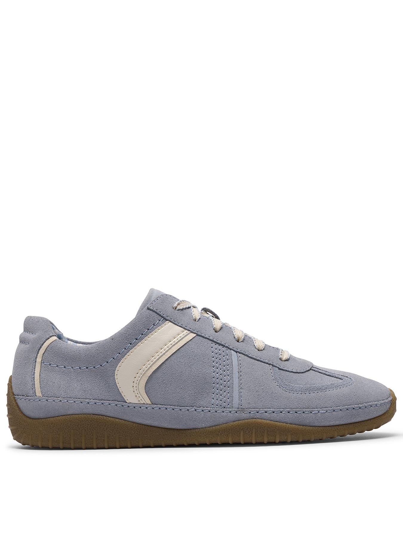 Clarks Meridor Lo Shoes - Light Blue Combi