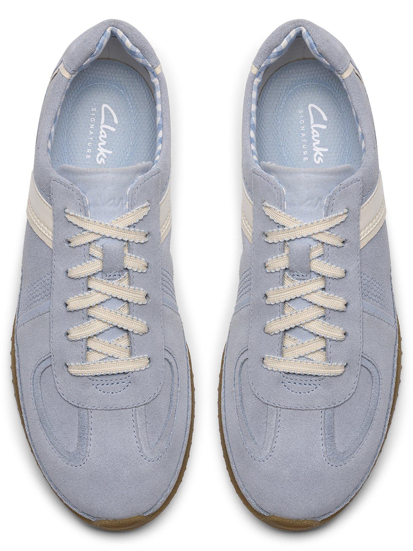  image of clarks-meridor-lo-shoes-light-blue-combi