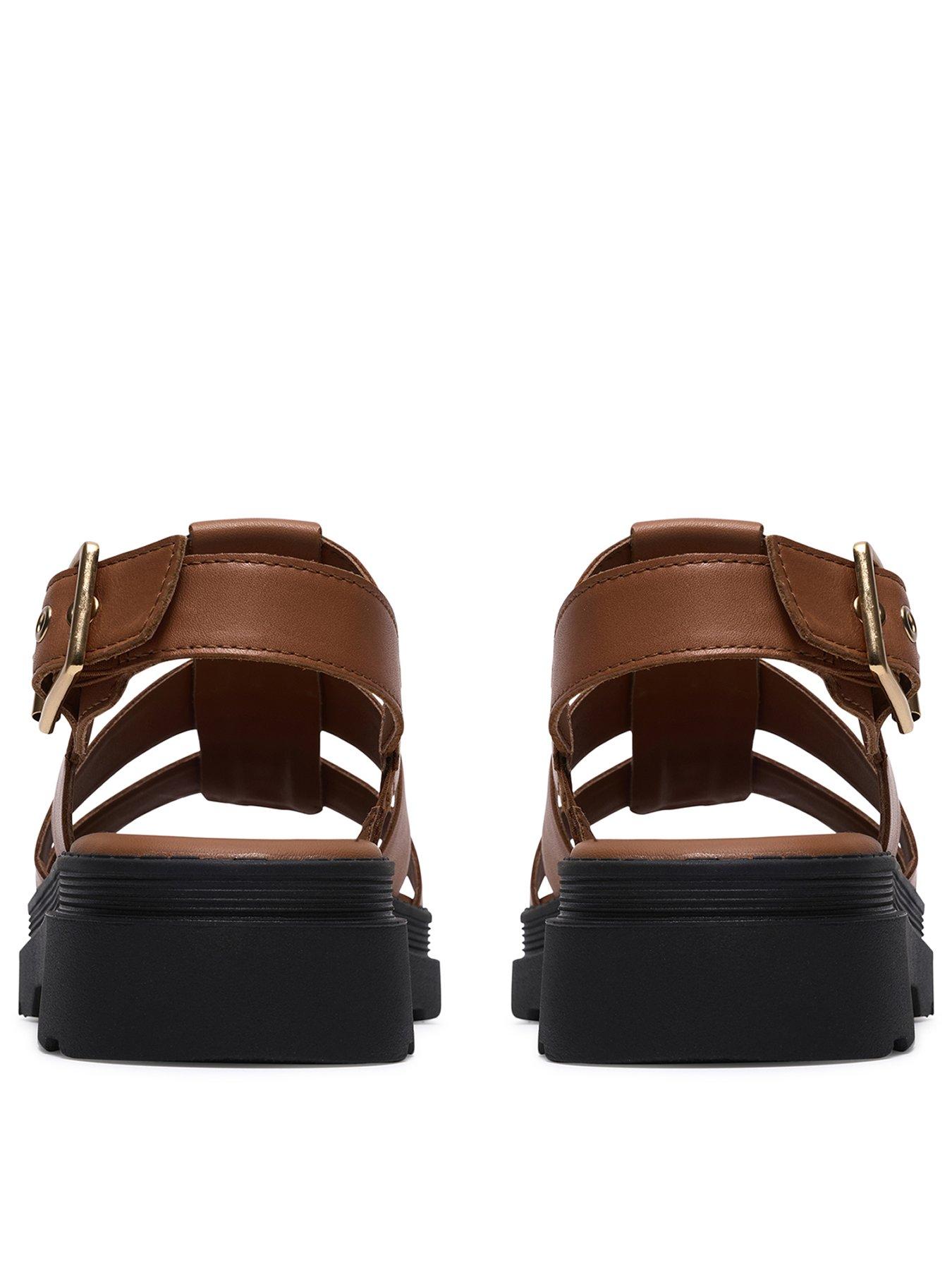 Image 3 of 6 of Clarks Orinoco3 Strap Wide Fit Sandals - Tan Leather