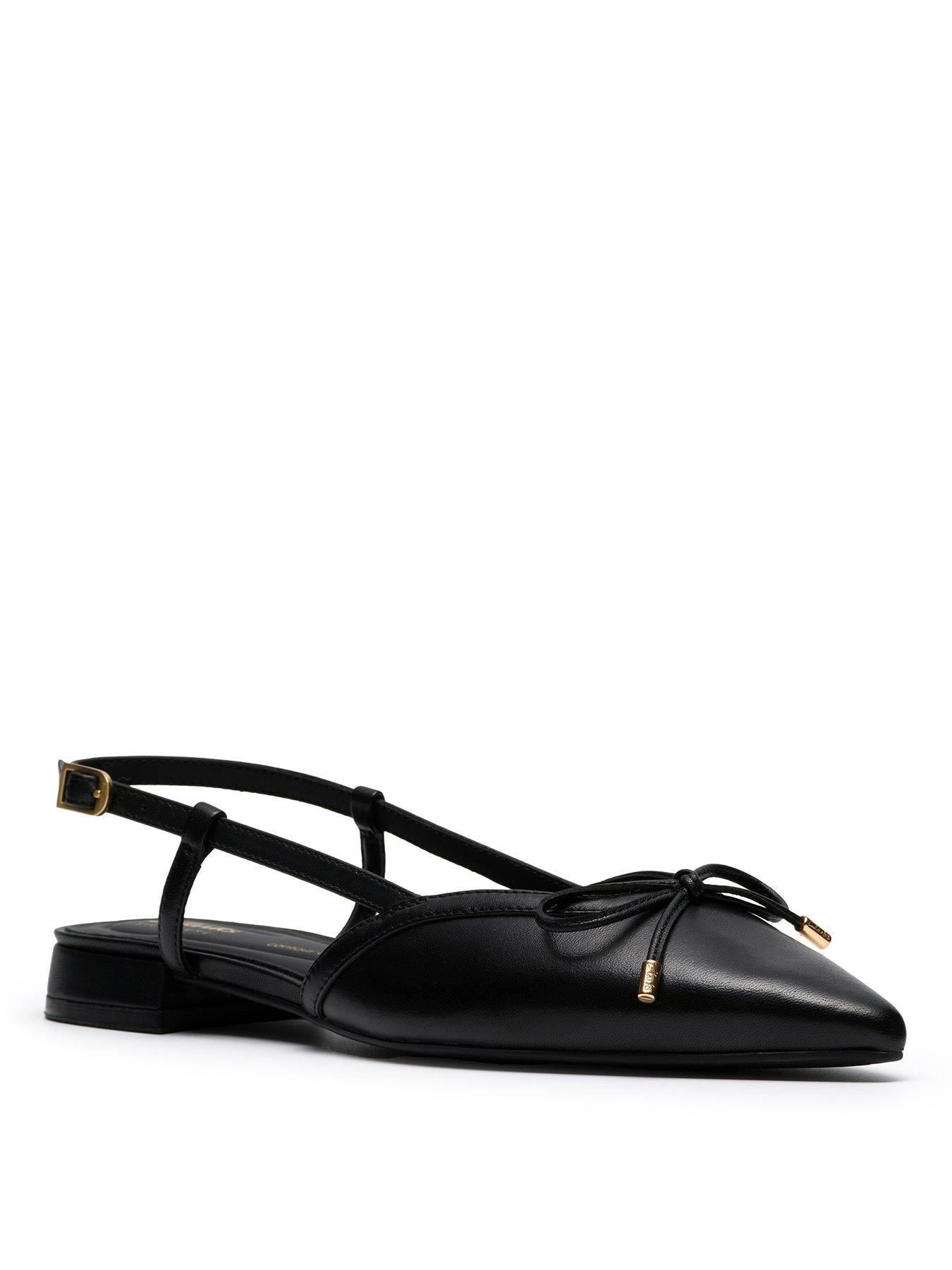  image of clarks-sensa15-bow-shoes-black-leather