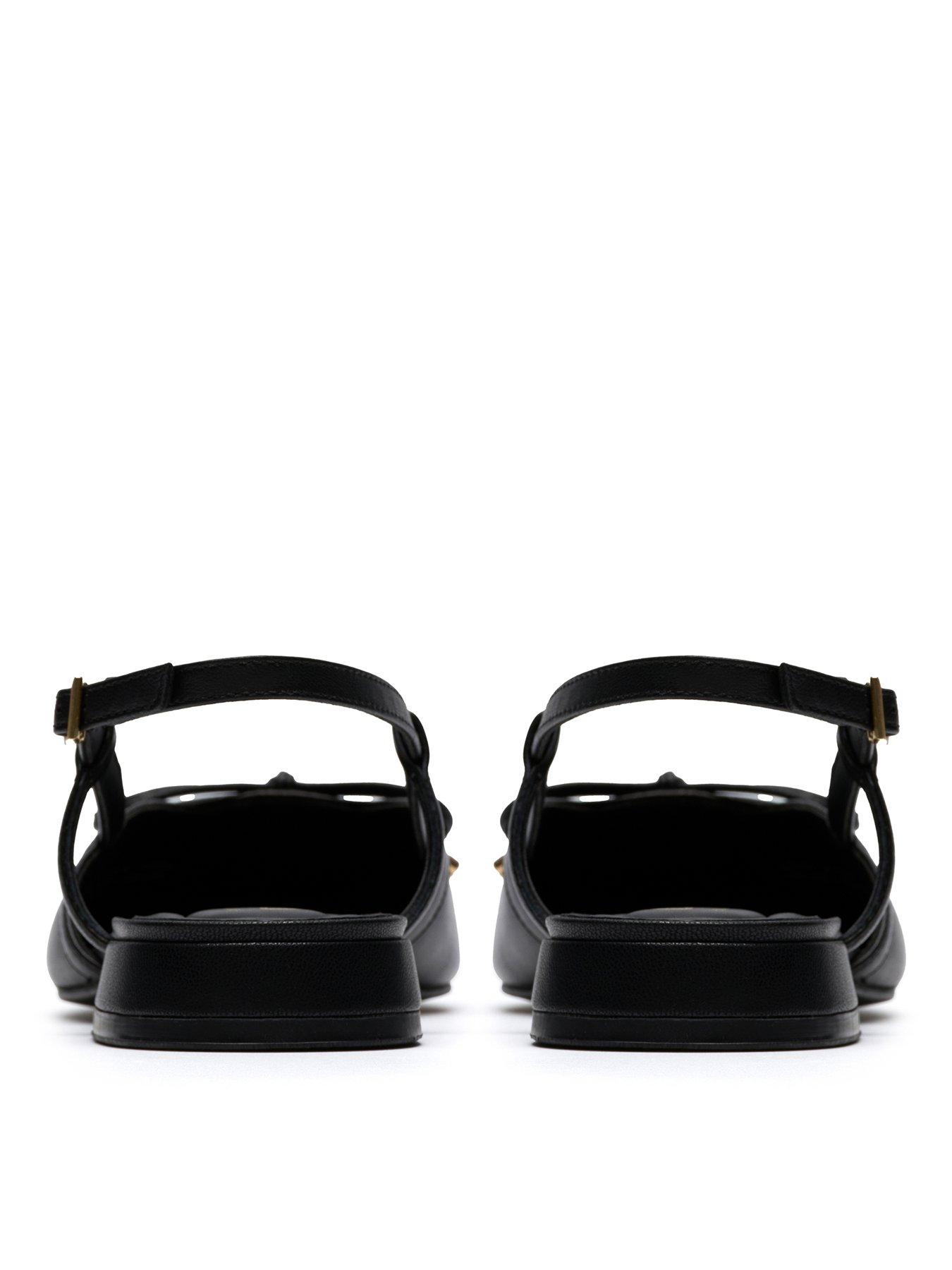  image of clarks-sensa15-bow-shoes-black-leather