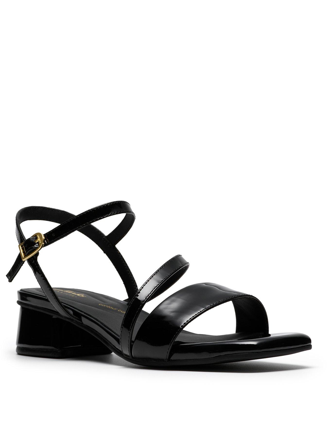  image of clarks-serina35-strap-sandals-black-pat