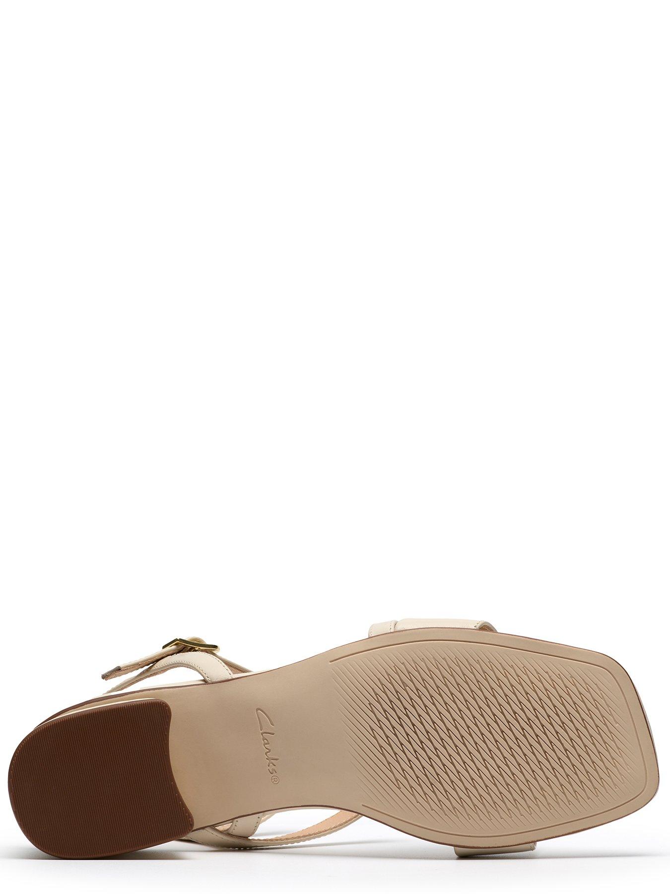 Image 5 of 6 of Clarks Serina35 Strap Sandals - Cream Leather