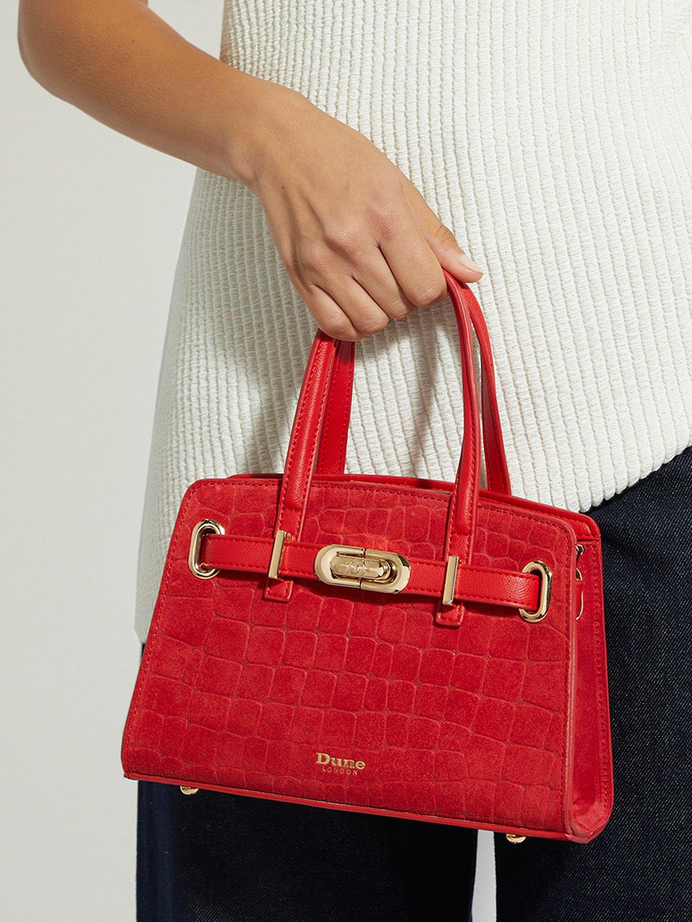  image of dune-london-dinkydefine-belted-grab-bag-red