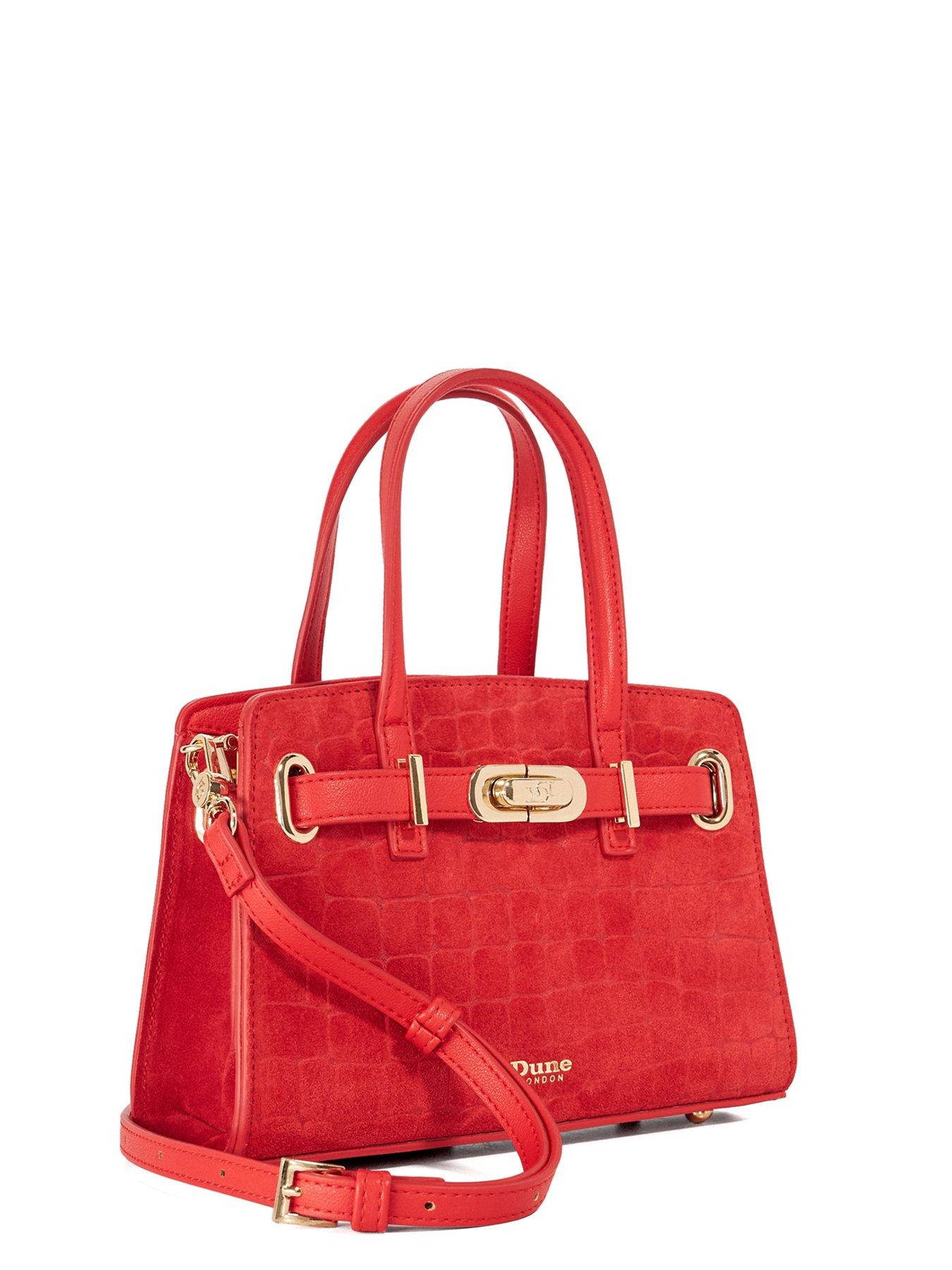  image of dune-london-dinkydefine-belted-grab-bag-red