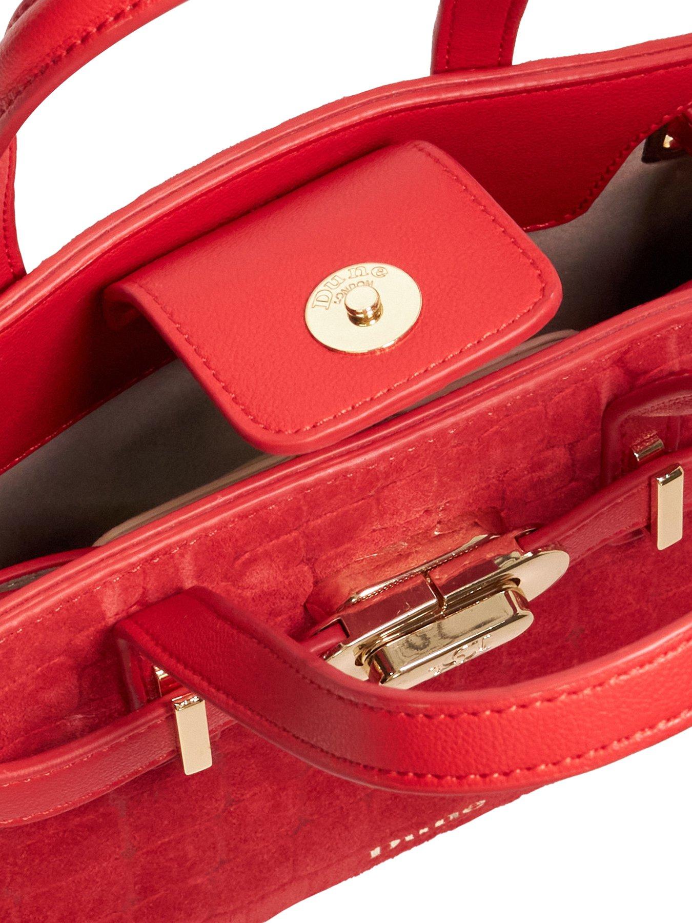  image of dune-london-dinkydefine-belted-grab-bag-red